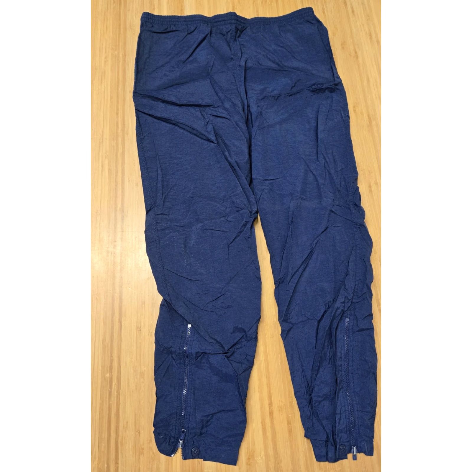 Nike Nike Track Pants Mens M Navy Windbreaker Ankle Zip Foot Locker Size US 31 - 7 Thumbnail