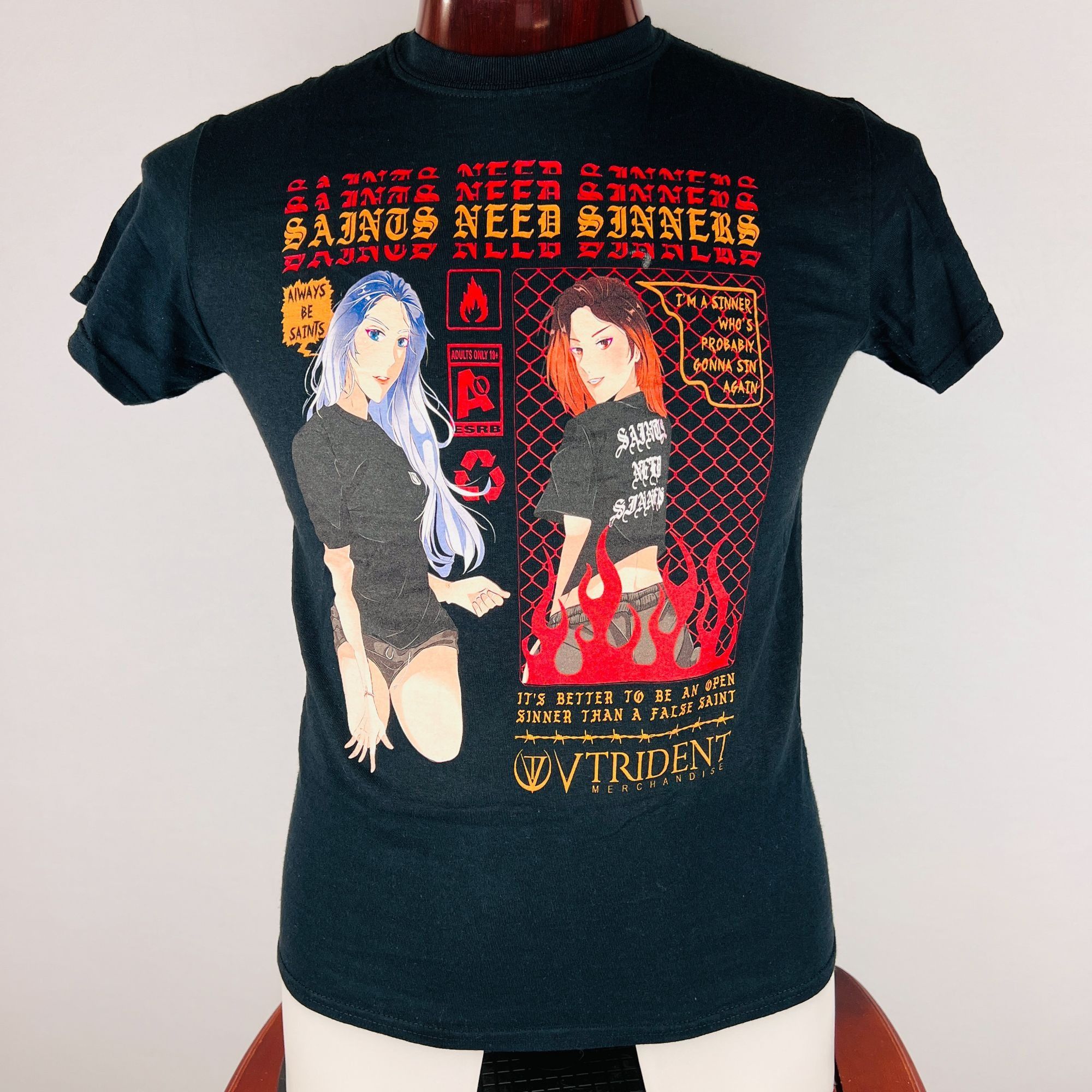 Gildan Saints Need Sinners Small T-Shirt Shirt Size US S / EU 44-46 / 1 - 1 Thumbnail