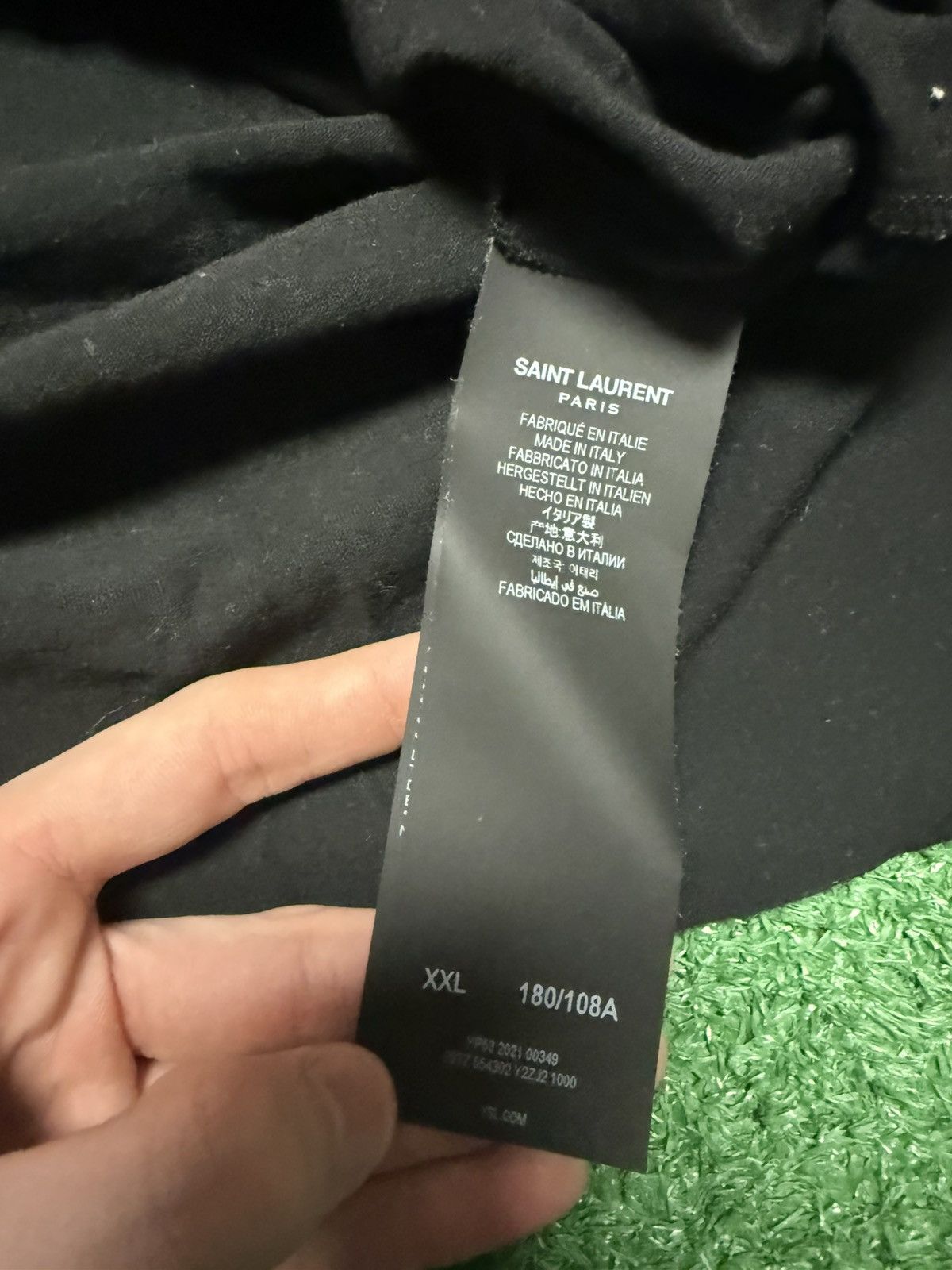 Saint Laurent Paris Saint laurant blank tee Size US XXL / EU 58 / 5 - 4 Thumbnail