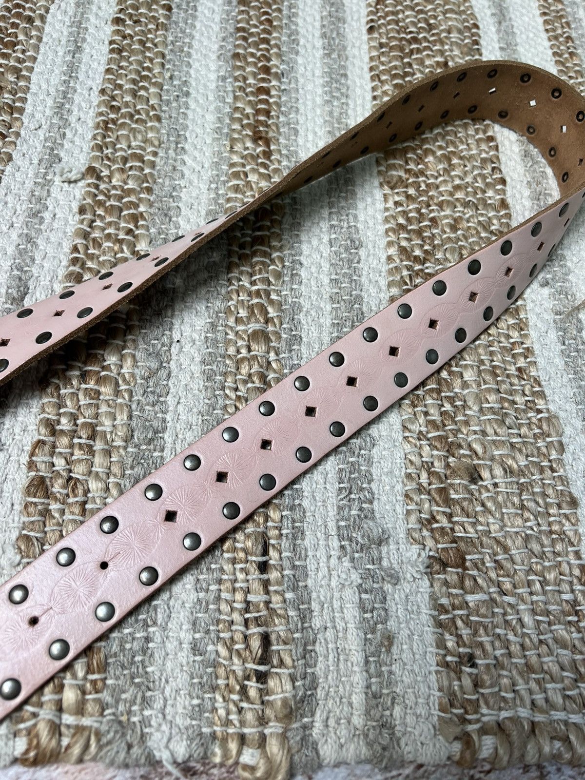20471120 × Japanese Brand Vintage punk leather belt Size ONE SIZE - 4 Thumbnail
