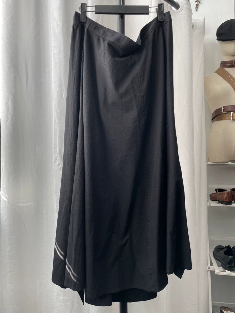 Yohji Yamamoto Yohji Yamamoto size 1 Noir line black drawstring skirt 2503 Size 34" / US 12 / IT 48 - 2 Thumbnail
