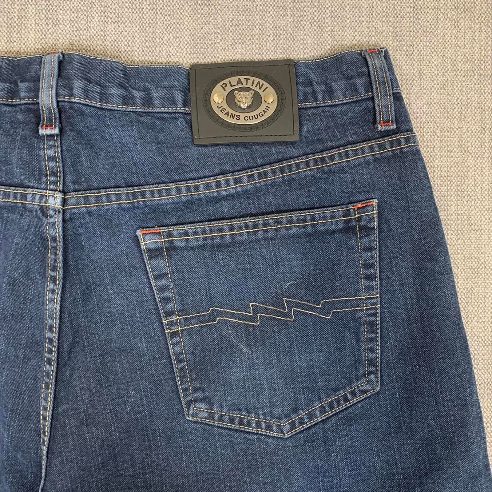 Cougar Y2K 90s Baggy Wide Leg Denim Jeans Size US 36 / EU 52 - 2 Thumbnail