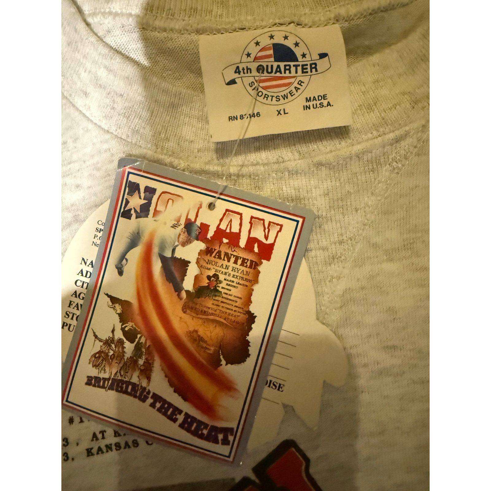 Other Vintage Talkin Baseball Nolan Ryan NWT Size XL Size US XL / EU 56 / 4 - 3 Thumbnail