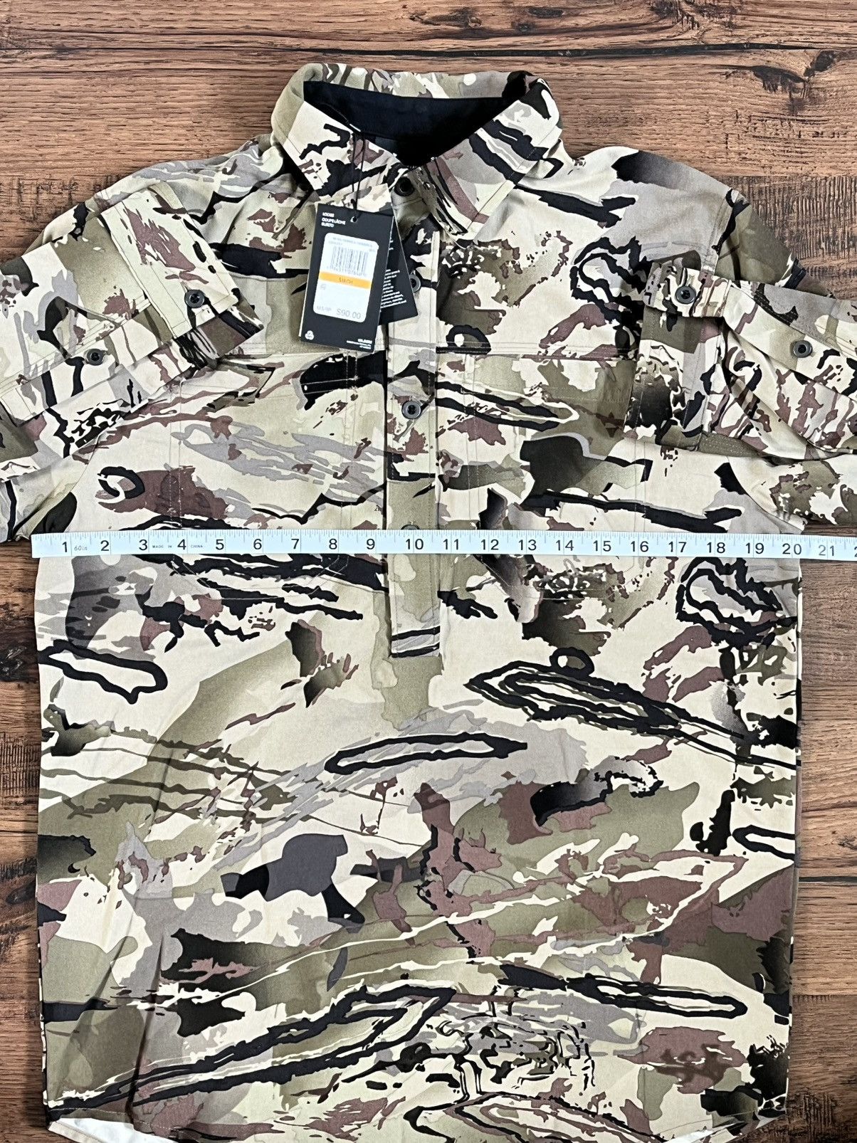 Under Armour Under Armour Cam Hanes Camo Henley (size mens S) Size US S / EU 44-46 / 1 - 2 Thumbnail
