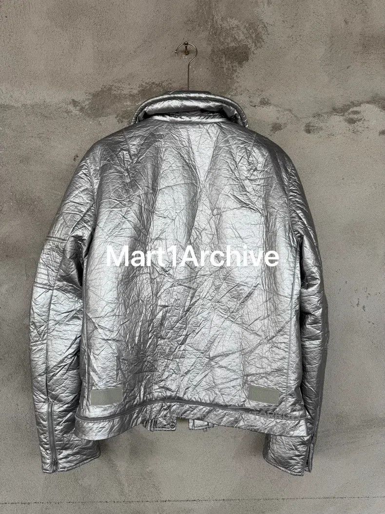 Helmut Lang HELMUT LANG Shiny Silver Space Series Jacket Size US M / EU 48-50 / 2 - 2 Thumbnail