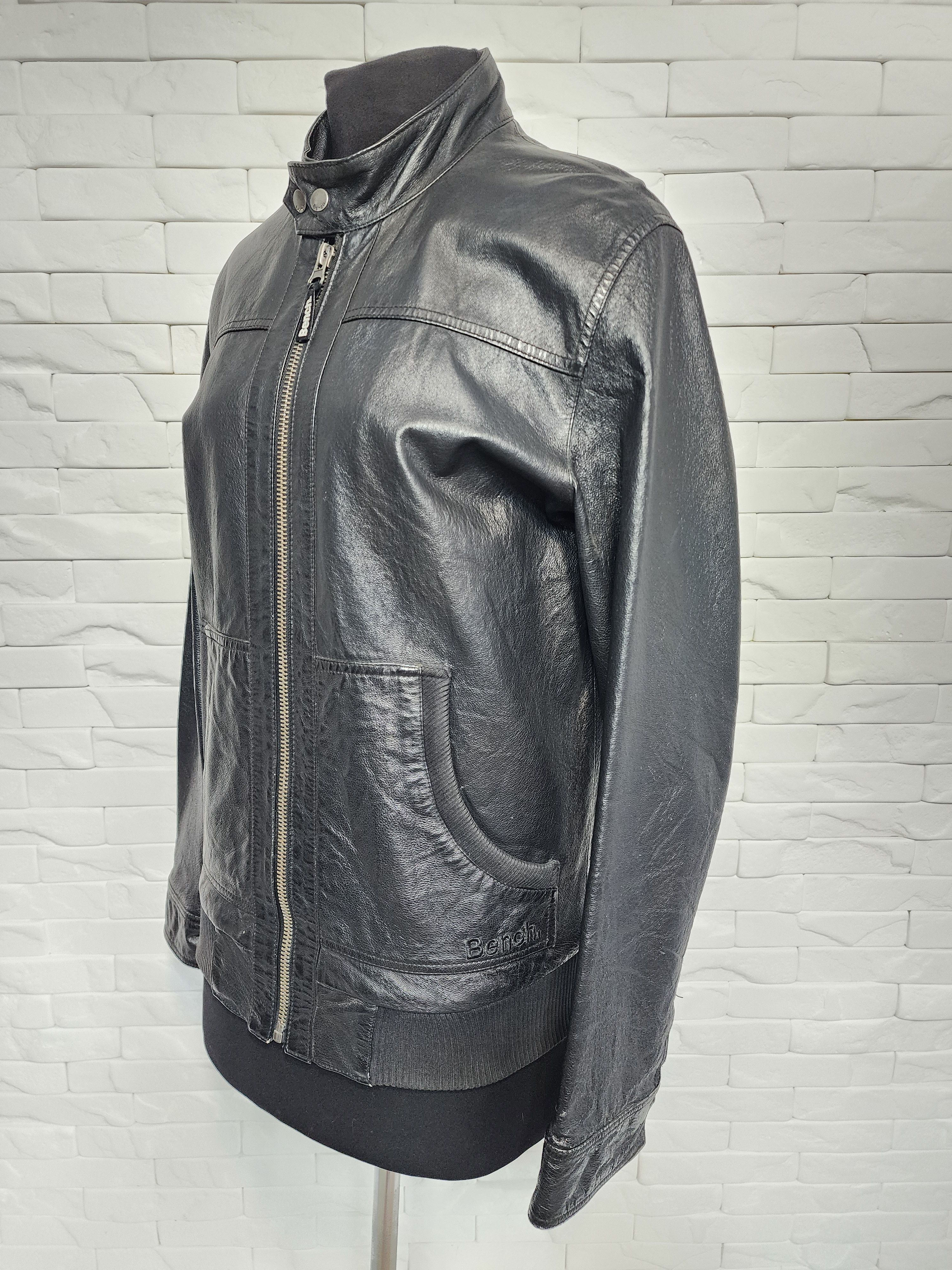 Bench Men's black leather jacket. Size US M / EU 48-50 / 2 - 2 Thumbnail