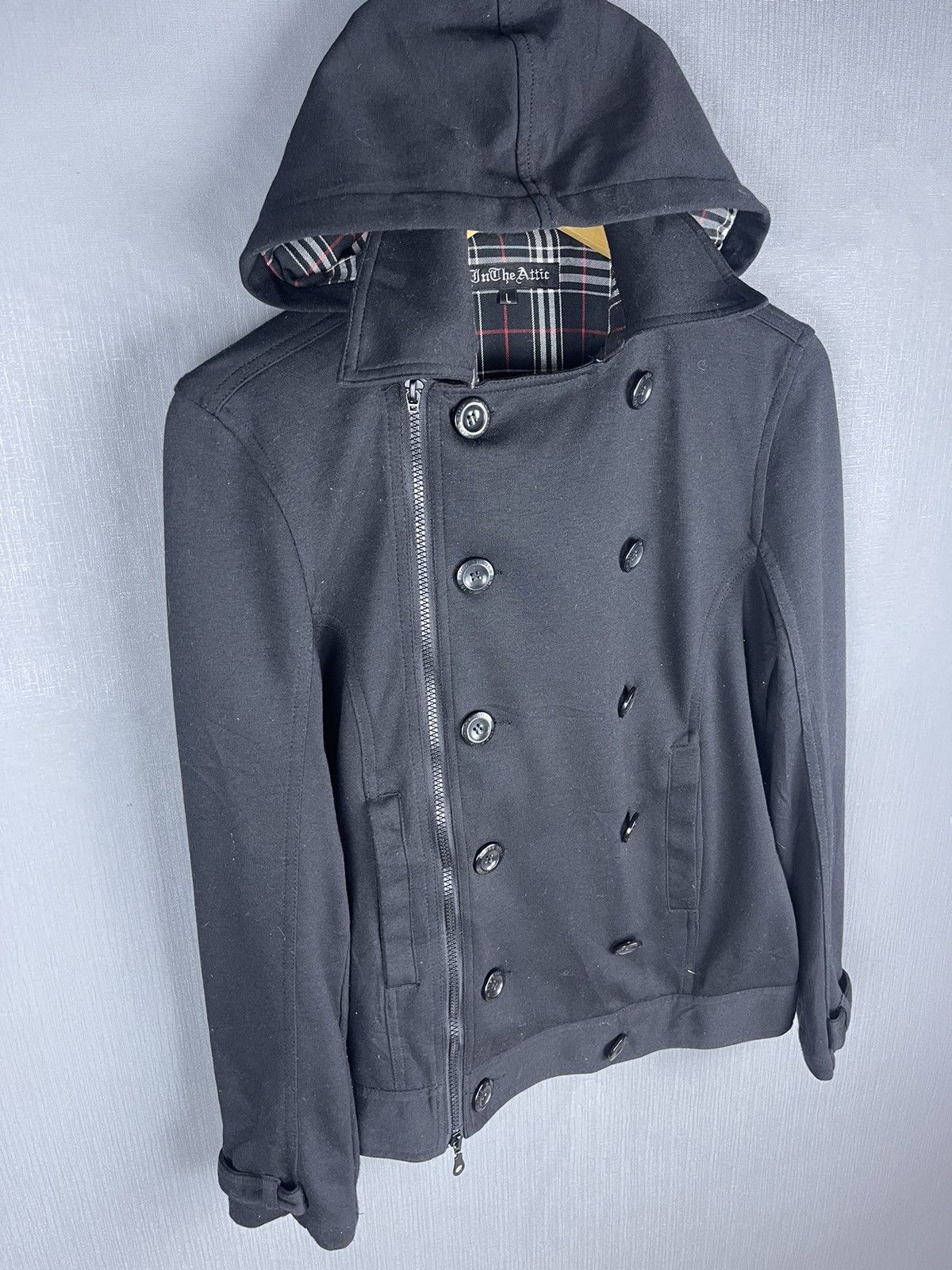 In The Attic 🔥STEALS IN THE ATTIC Double Layer Punk Style Hoodie Jacket Size US M / EU 48-50 / 2 - 6 Thumbnail