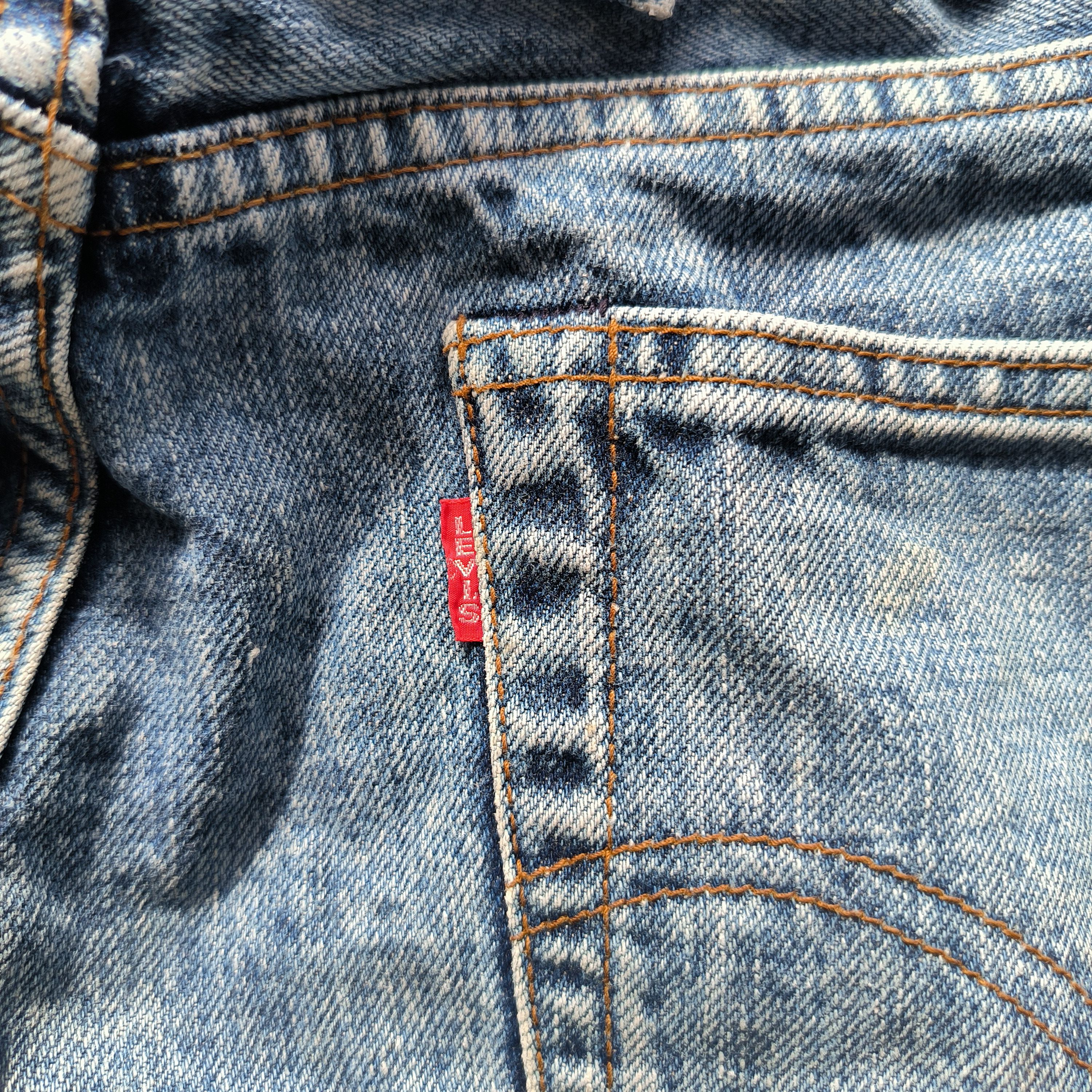 Levi's Vintage 1980s Levis 701XX Big E Selvedge Jeans Size US 30 / EU 46 - 4 Thumbnail