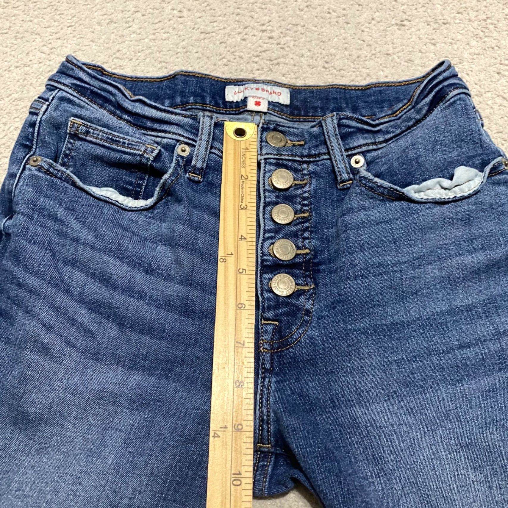Lucky Brand Lucky Brand Jeans Women's 6 Blue Medium Wash Bridgette Skinny High Rise 5-Pocket Denim Stretch Regular Adult Womens Size 28" / US 6 / IT 42 - 7 Thumbnail
