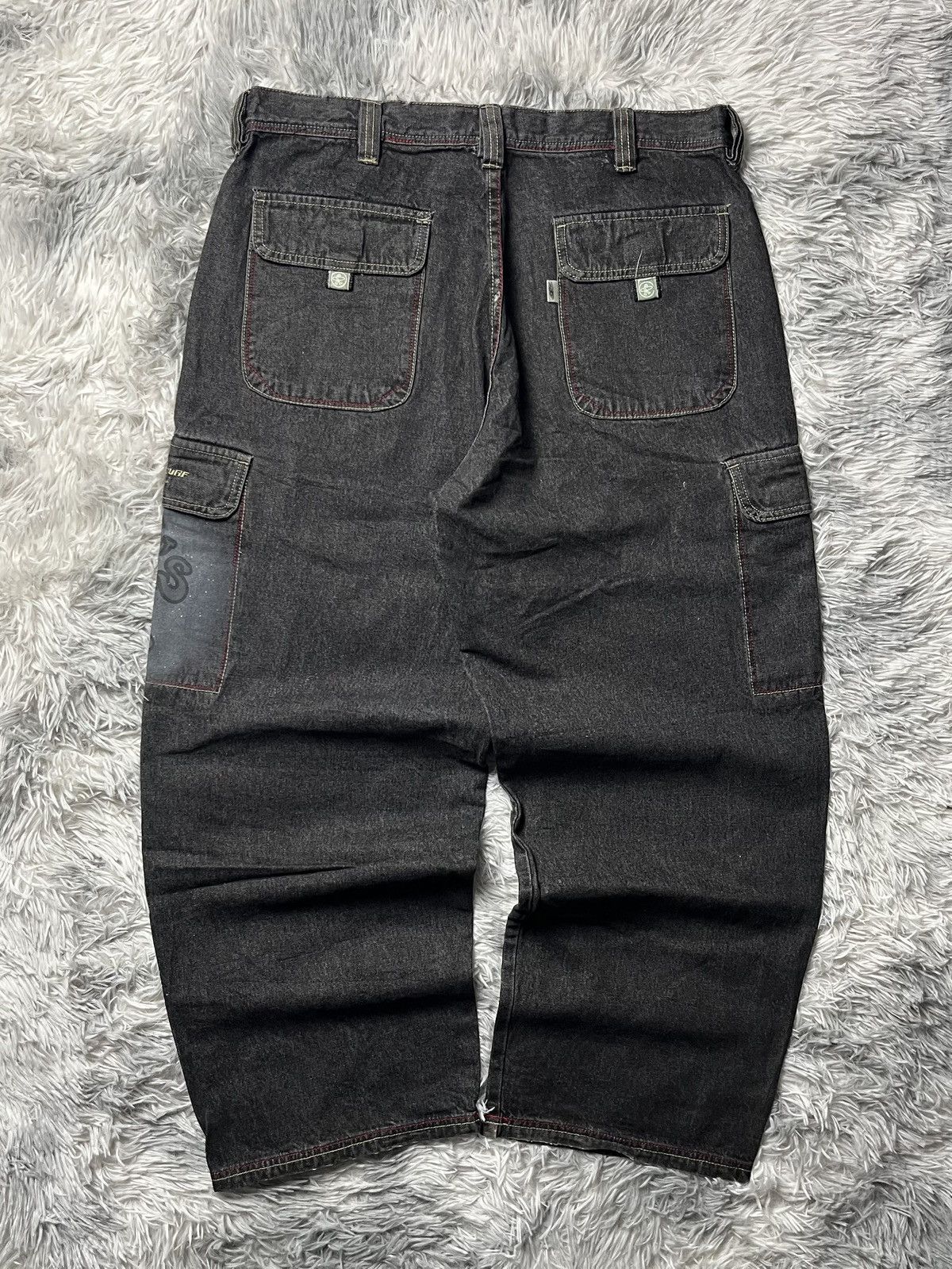 JNCO Vintage Pj’s surf cargo jeans black Size US 36 / EU 52 - 6 Thumbnail