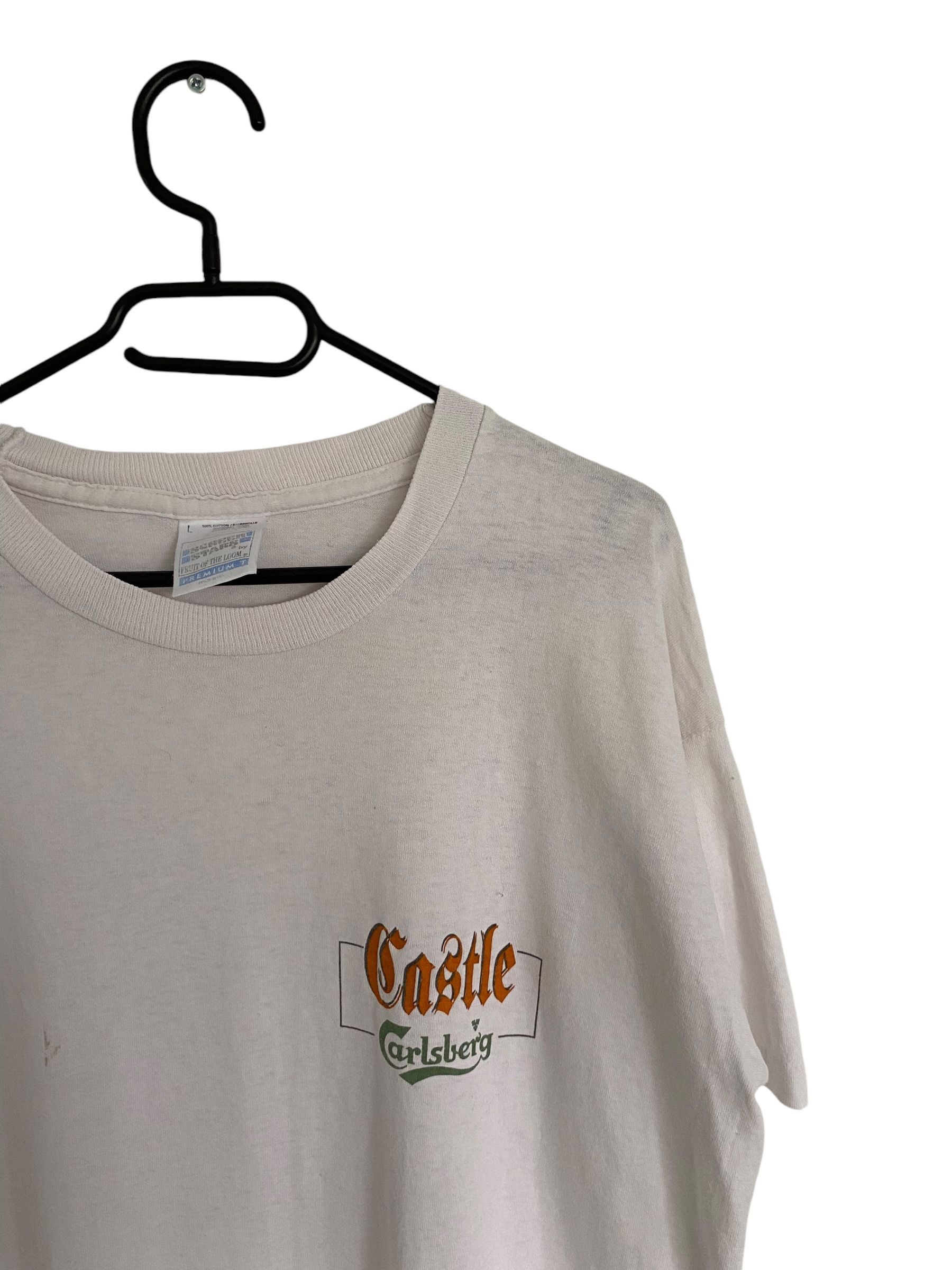 Vintage Carlsberg castle vintage single stitch tee Size US L / EU 52-54 / 3 - 3 Thumbnail