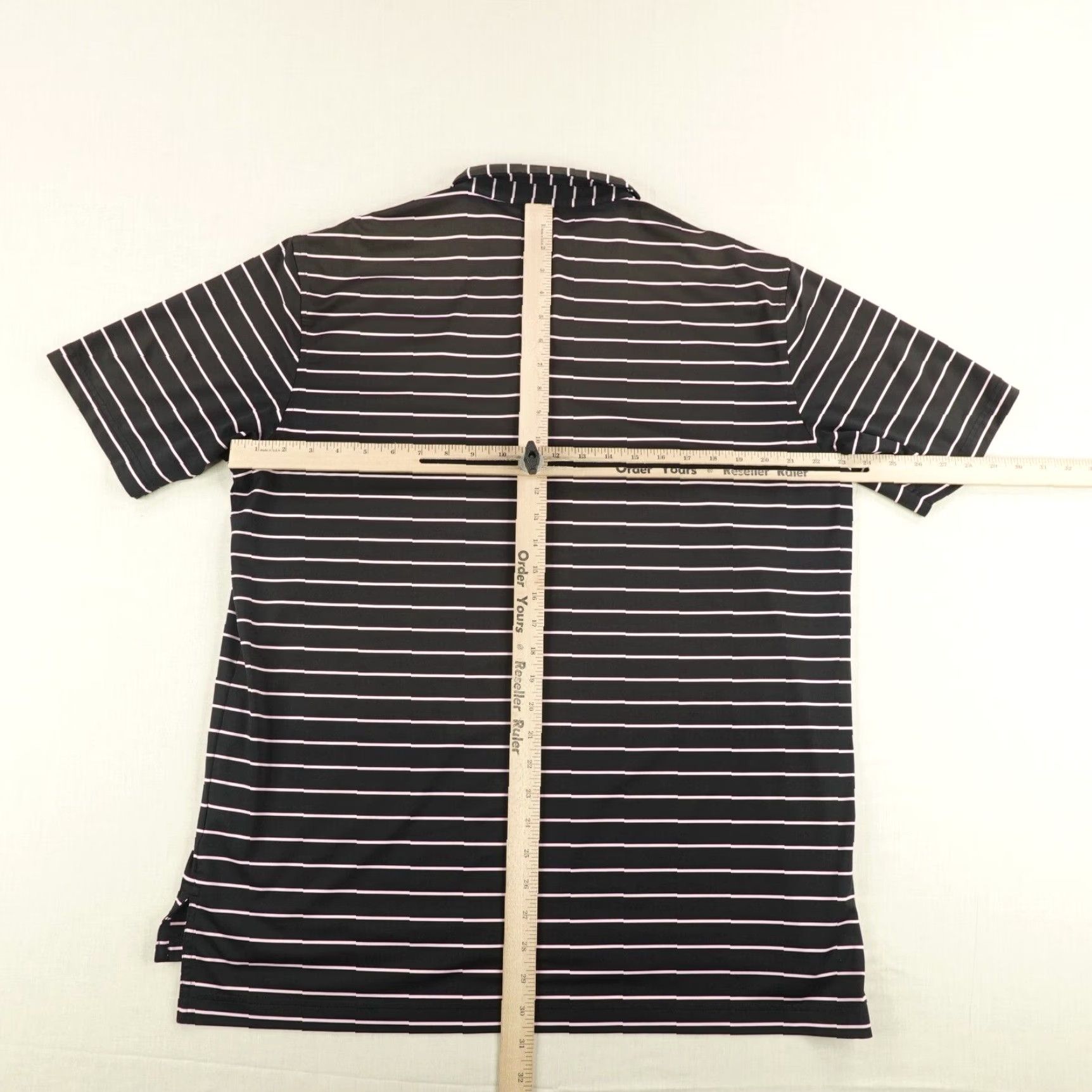 Peter Millar Peter Millar Polo Shirt Men Large Black Pink Stripes Summer Comfort Coto De Caza Size US L / EU 52-54 / 3 - 6 Thumbnail