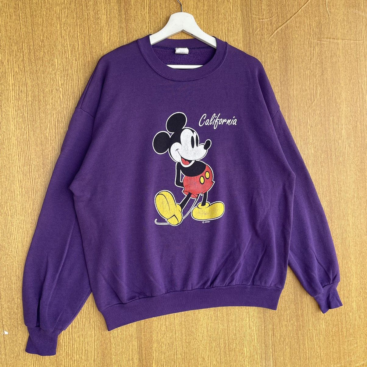 Cartoon Network × Mickey Mouse × Vintage Vintage Famous Cartoon Character Mickey Mouse Sweatshirt Size US L / EU 52-54 / 3 - 2 Thumbnail
