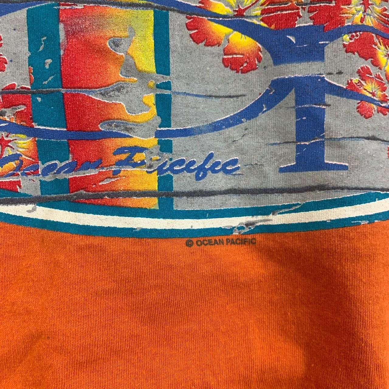Ocean Pacific Vintage 90’ OCEAN PACIFIC OP Surf Distress Tee Shirt Top Size US XL / EU 56 / 4 - 8 Thumbnail