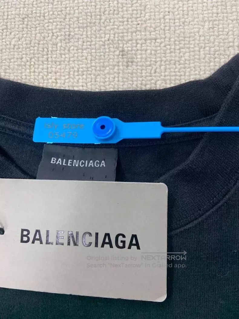 Balenciaga Balenciaga Letter Printed Crew Neck Short Sleeve T-Shirt B Size US XXS / EU 40 - 5 Thumbnail