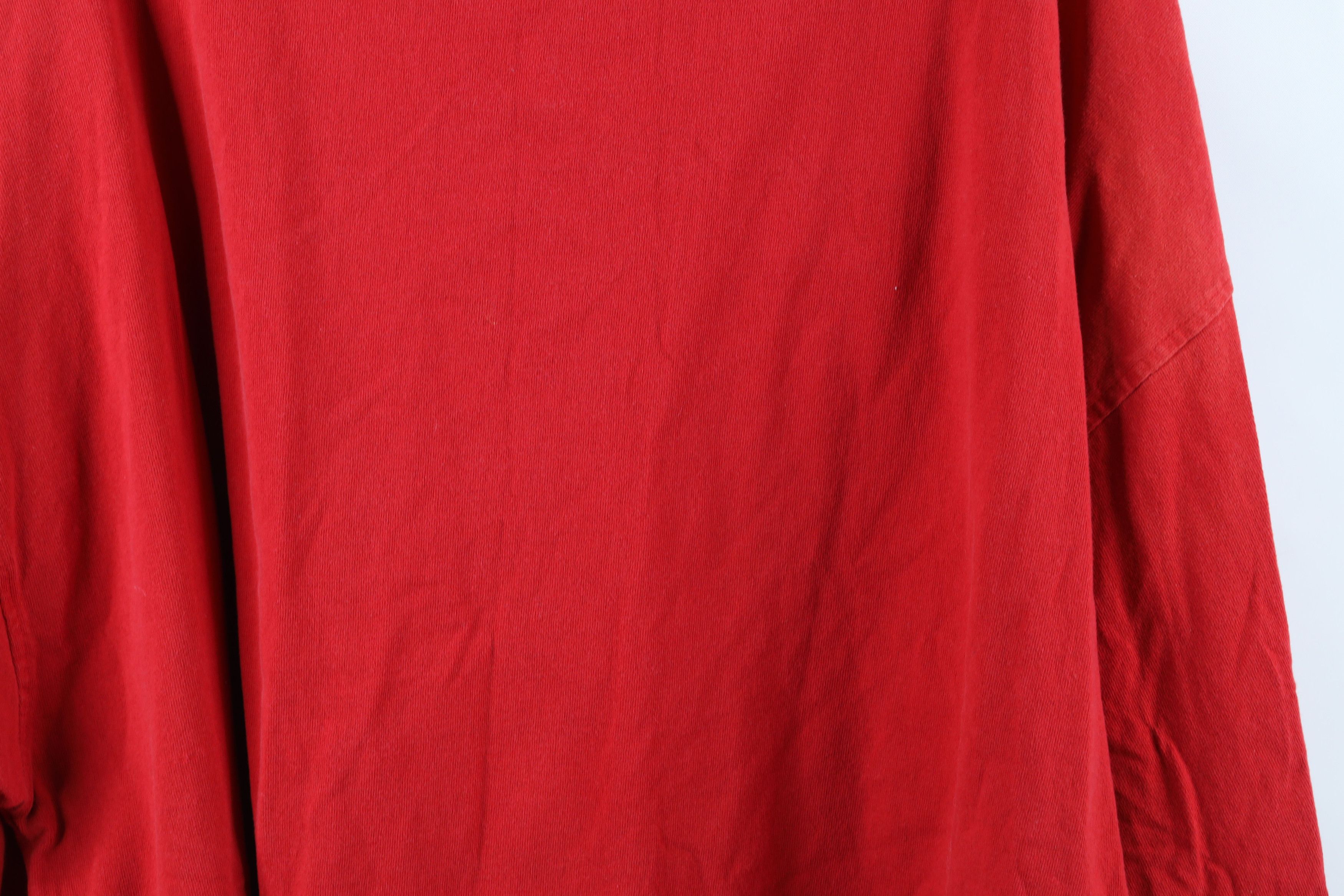 Fubu × Vintage Vintage Y2K FUBU Spell Out Script Long Sleeve T-Shirt Red Size US XL / EU 56 / 4 - 13 Thumbnail