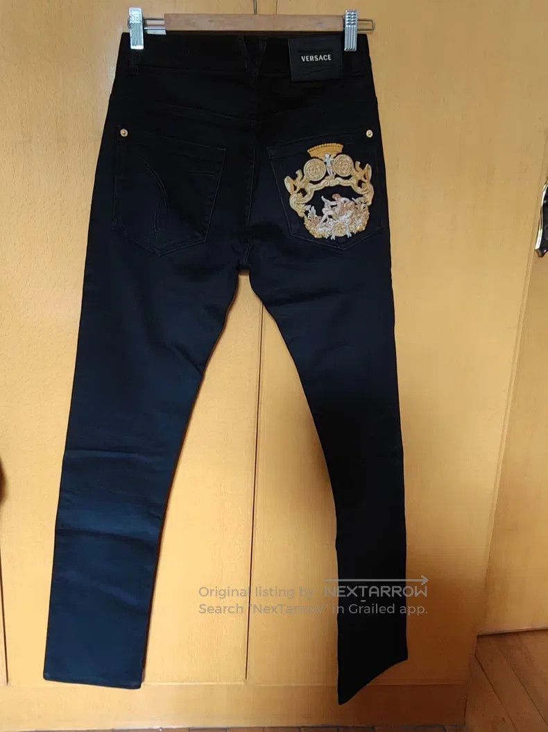 Versace Versace Heavy embroidery Denim suit Size US XL / EU 56 / 4 - 9 Thumbnail