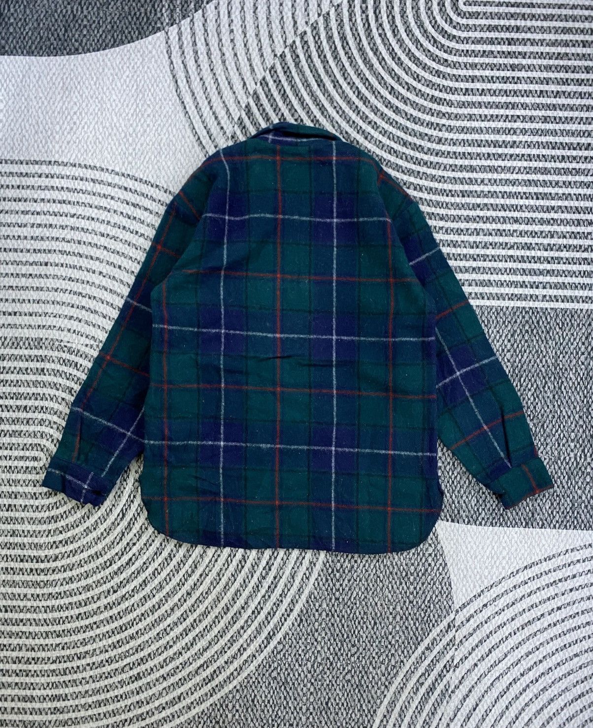 Vintage Vintage Swanndri N.Zealand Green Checked Halfzip Wool Jacket Size US M / EU 48-50 / 2 - 2 Thumbnail
