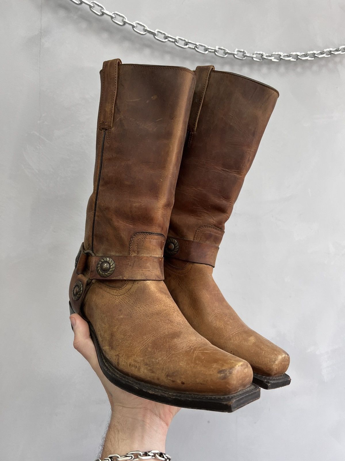 A.S.98 × Vintage COWBOY 90s AS 98 Airsteps Avantgarde Boots Style Size US 8 / IT 38 - 7 Thumbnail
