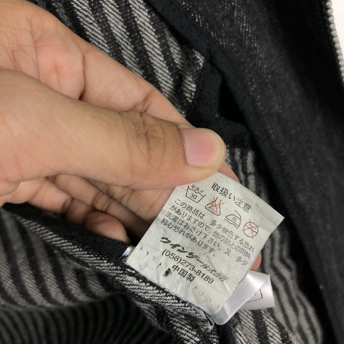 Japanese Brand Biker Jacket Bondage Double Breast Suggestion Japan Striped Size US M / EU 48-50 / 2 - 22 Thumbnail