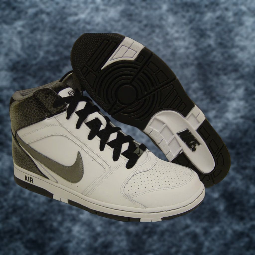 Nike Nike Air Prestige II High Sneakers Womens 12 White Black 2008 DS Shoes Sneakers Nike Air Basketball Shoes 2008 Womens Size 12 Black White Mens Womens Size US 12 / IT 42 - 1 Preview