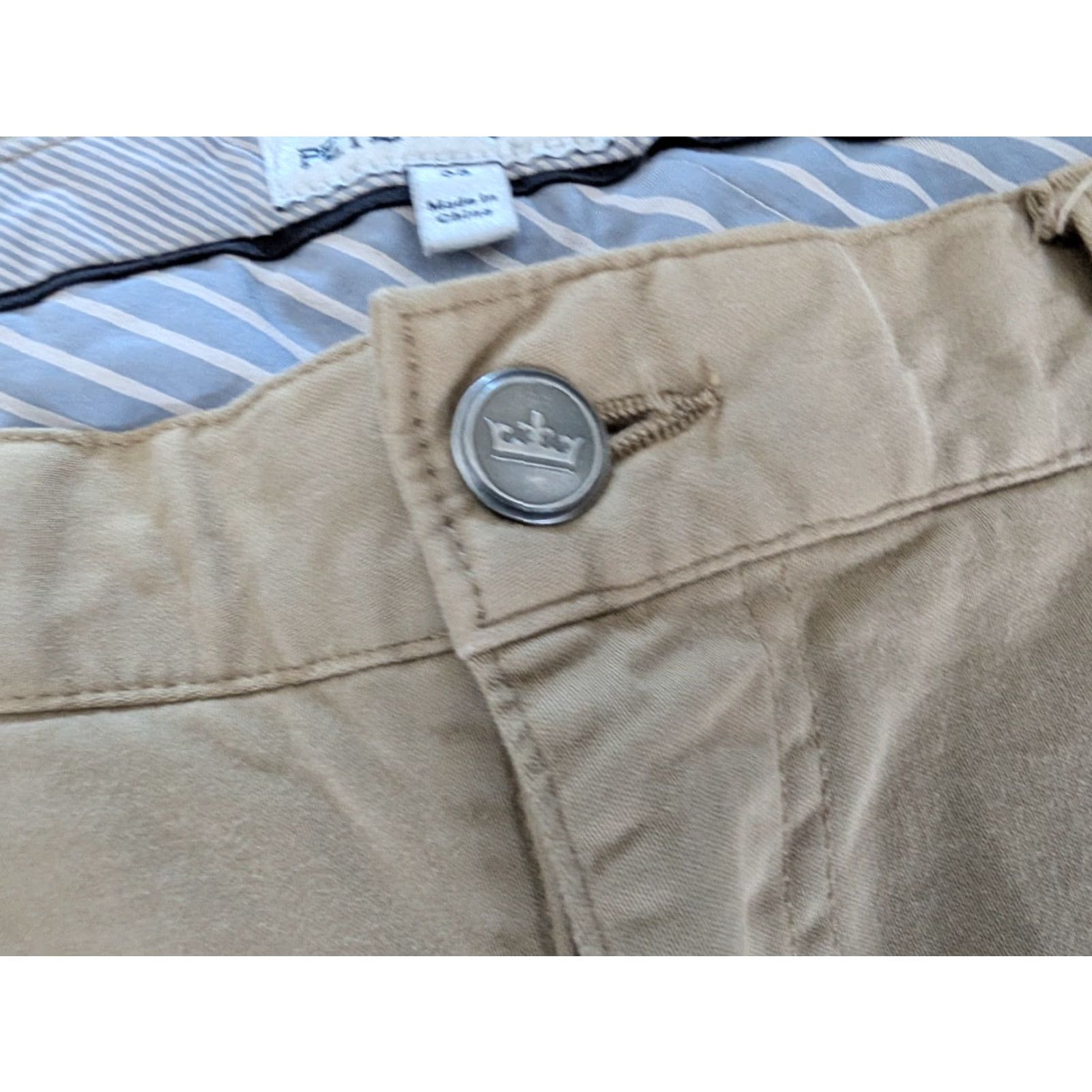 Peter Millar Peter Millar Ultimate Sateen 5 Pocket Chino Pants Mens 38x33 Beige Preppy Logo Business Casual Chino Pants Mens Beige 5-Pocket 38 Inseam 33 Size US 38 / EU 54 - 4 Thumbnail