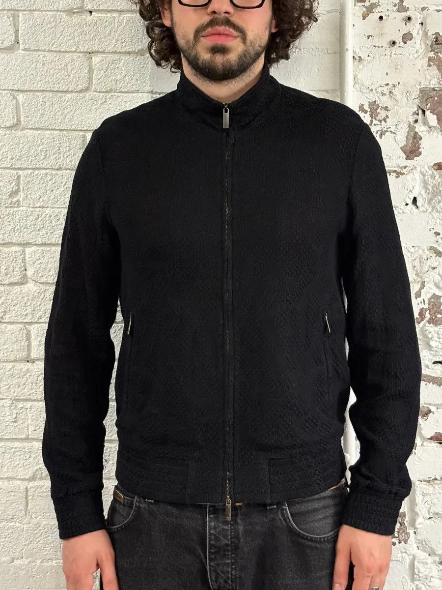 Emporio Armani SS2020 Emporio Armani Relief Black Jacket Size US M / EU 48-50 / 2 - 2 Thumbnail