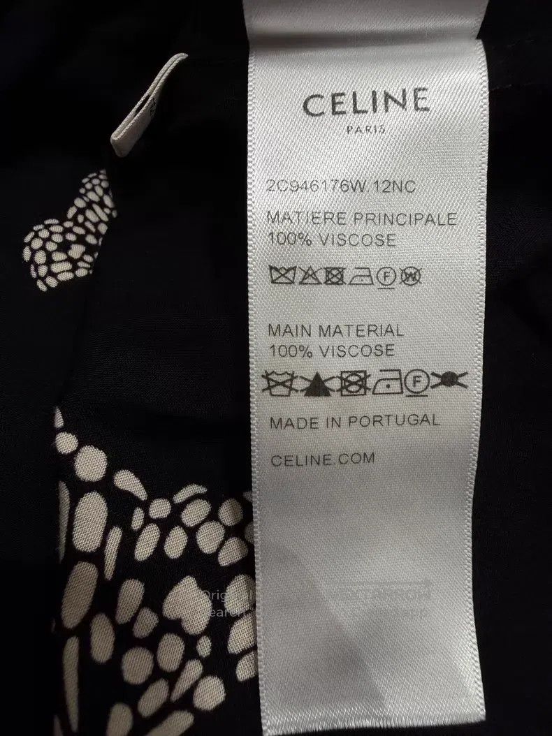 Celine Celine Size 37 Butterfly Printed Short Sleeve Shirt i Size US M / EU 48-50 / 2 - 6 Thumbnail