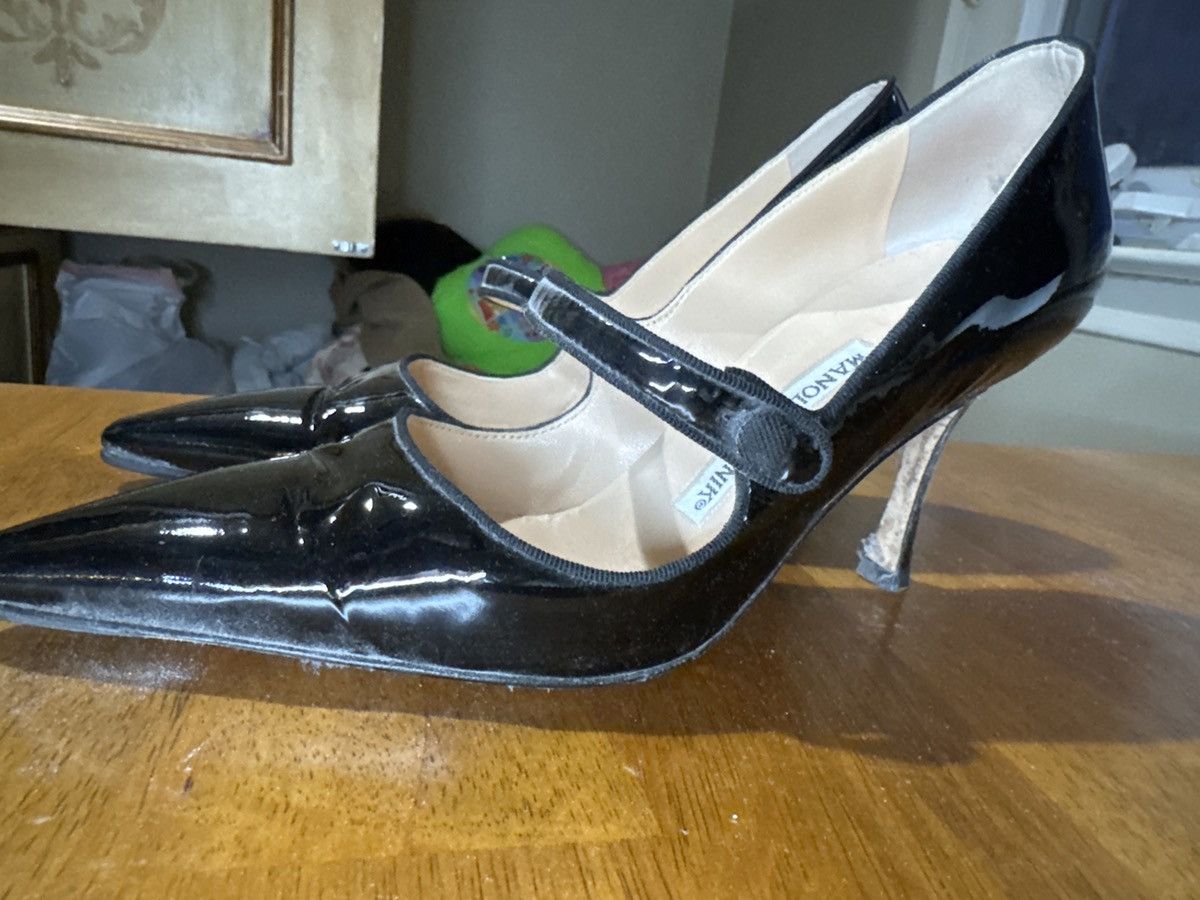Manolo Blahnik MANOLO BLAHNIK Campari Patent Mary Jane | Grailed