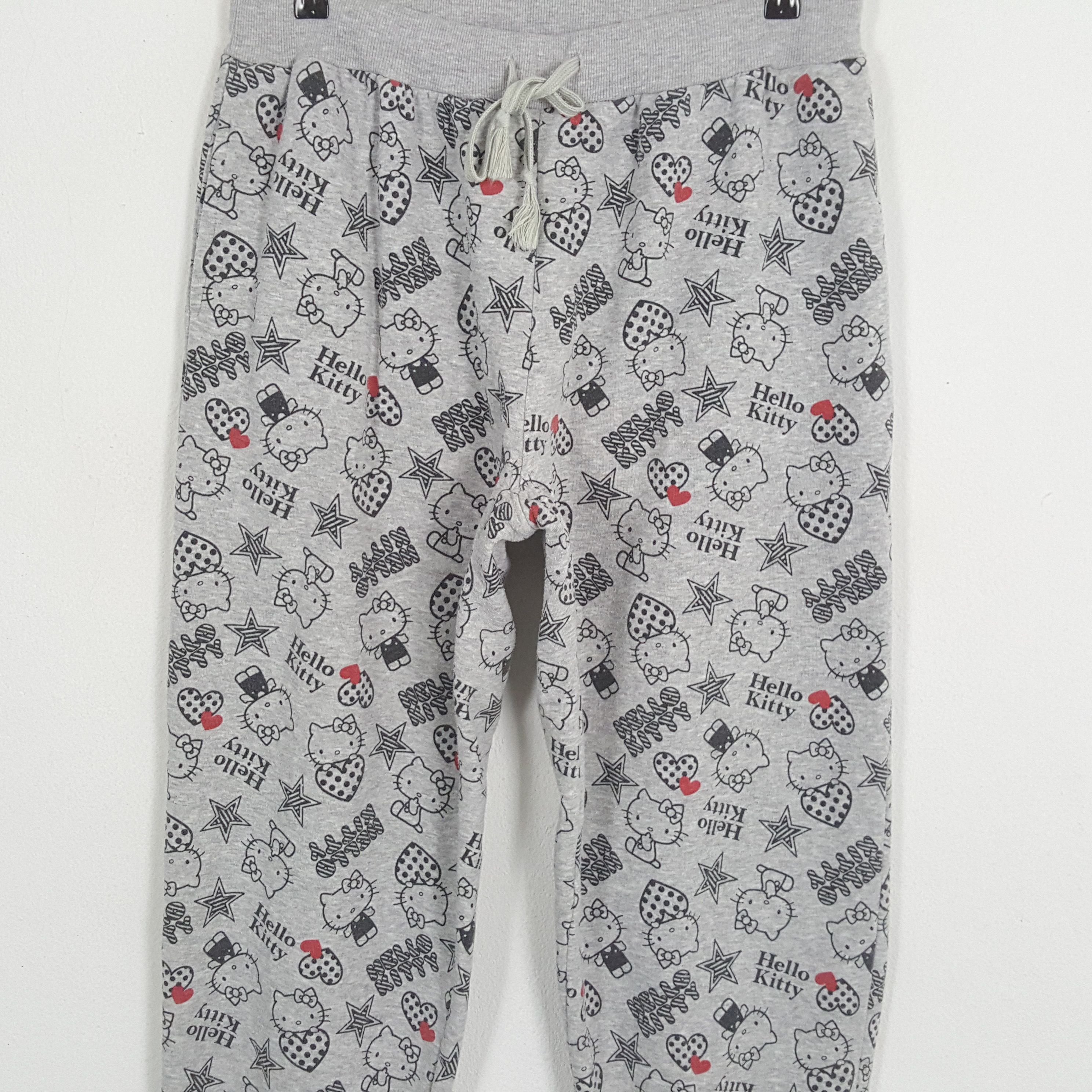 Cartoon Network × Vintage HELLO KITTY Cartoon Character Fullprint Joggers Pants Size US 30 / EU 46 - 2 Thumbnail