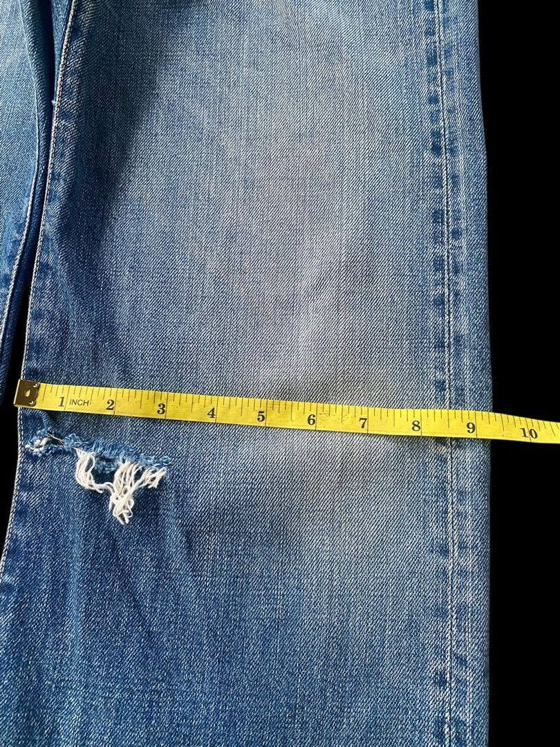 Japanese Brand 💥BEST OFFER💥Vintage Omigod Selvegde Distressed Denim Size US 31 - 5 Thumbnail