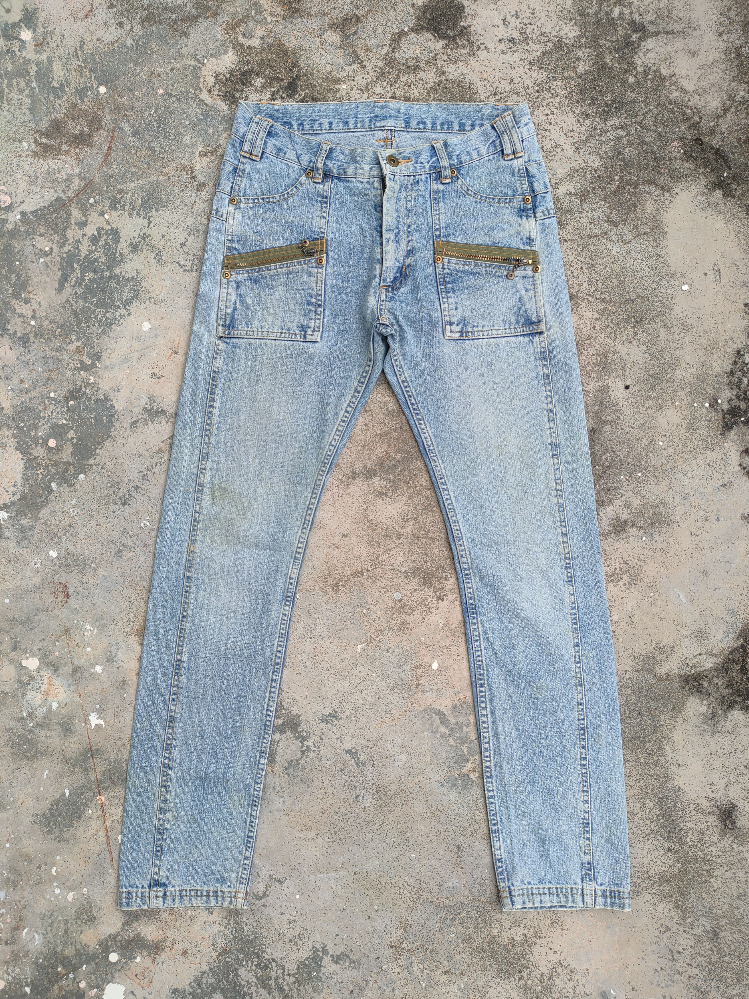 Japanese Brand VINTAGE JAPANESE FADED DISTRESSED JEANS DENIM PANTS Size US 29 - 1 Thumbnail