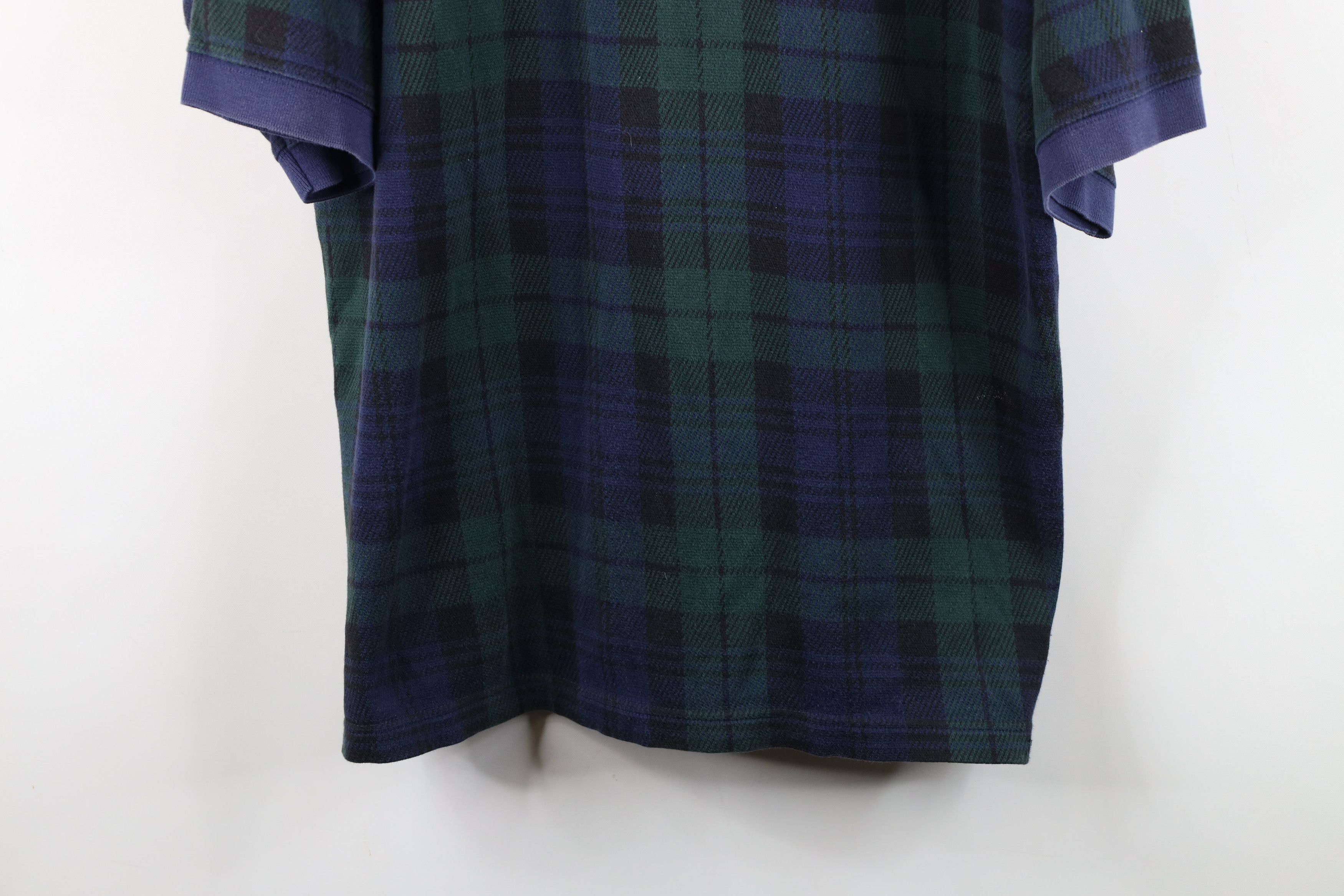 Vintage Vintage 90s Streetwear Knit Lake Tahoe Golf Polo Shirt Plaid Size US XL / EU 56 / 4 - 3 Thumbnail