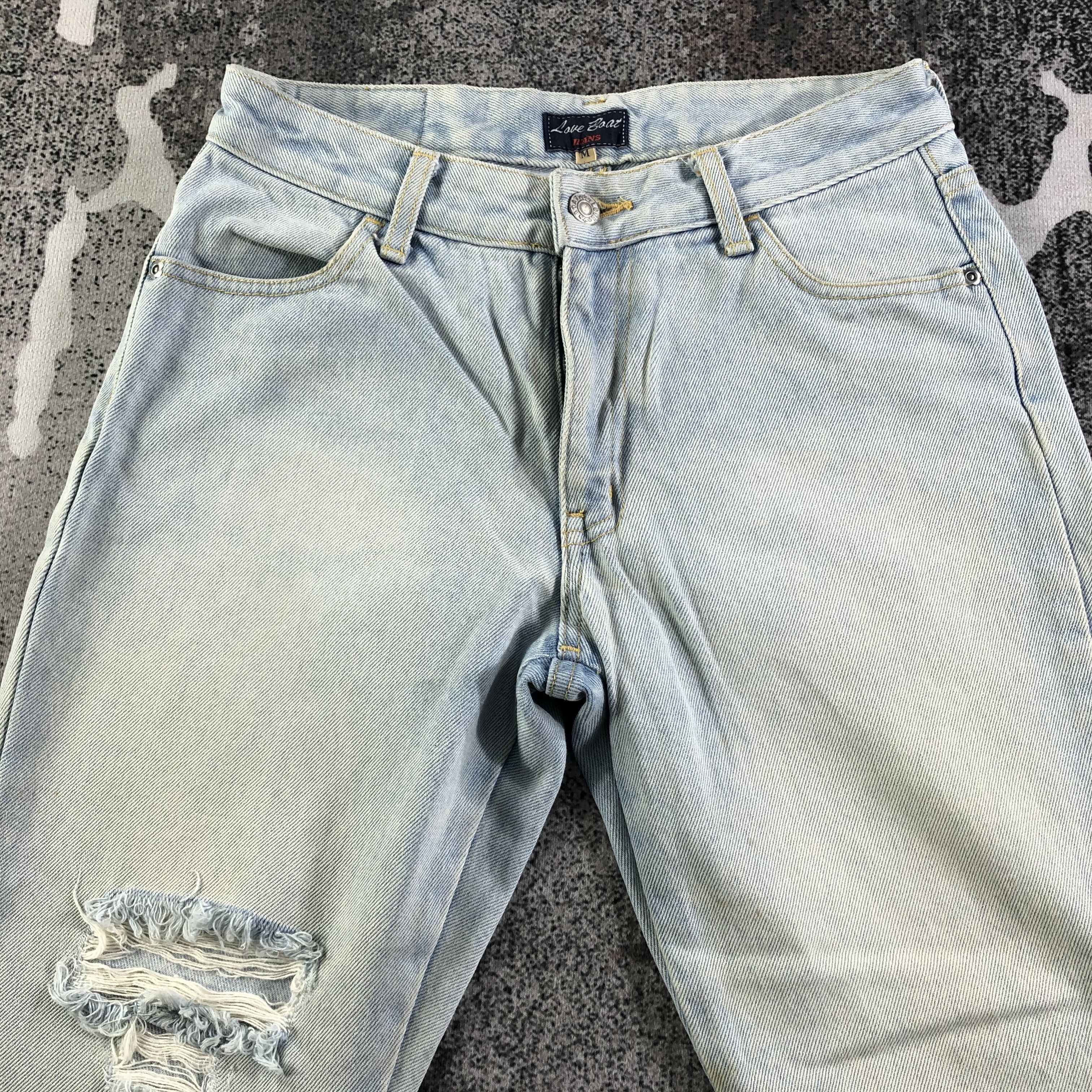 Japanese Brand Vintage Love Boat Jeans Flare Denim KJ2399 Size 27" / US 4 / IT 40 - 3 Thumbnail