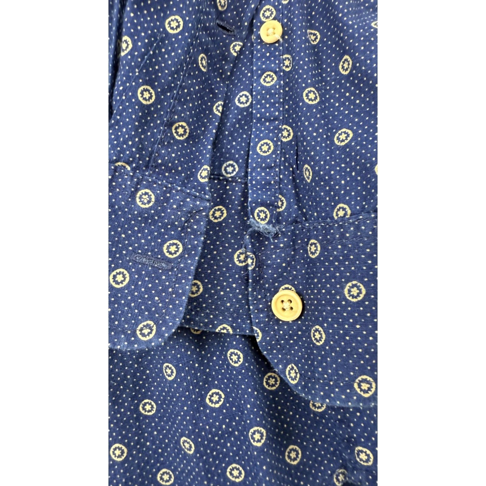 J.Crew J.Crew Men's Shirt Small Blue Slim Fit Long Sleeve Geometric Button-Up Cotton Size US S / EU 44-46 / 1 - 2 Thumbnail