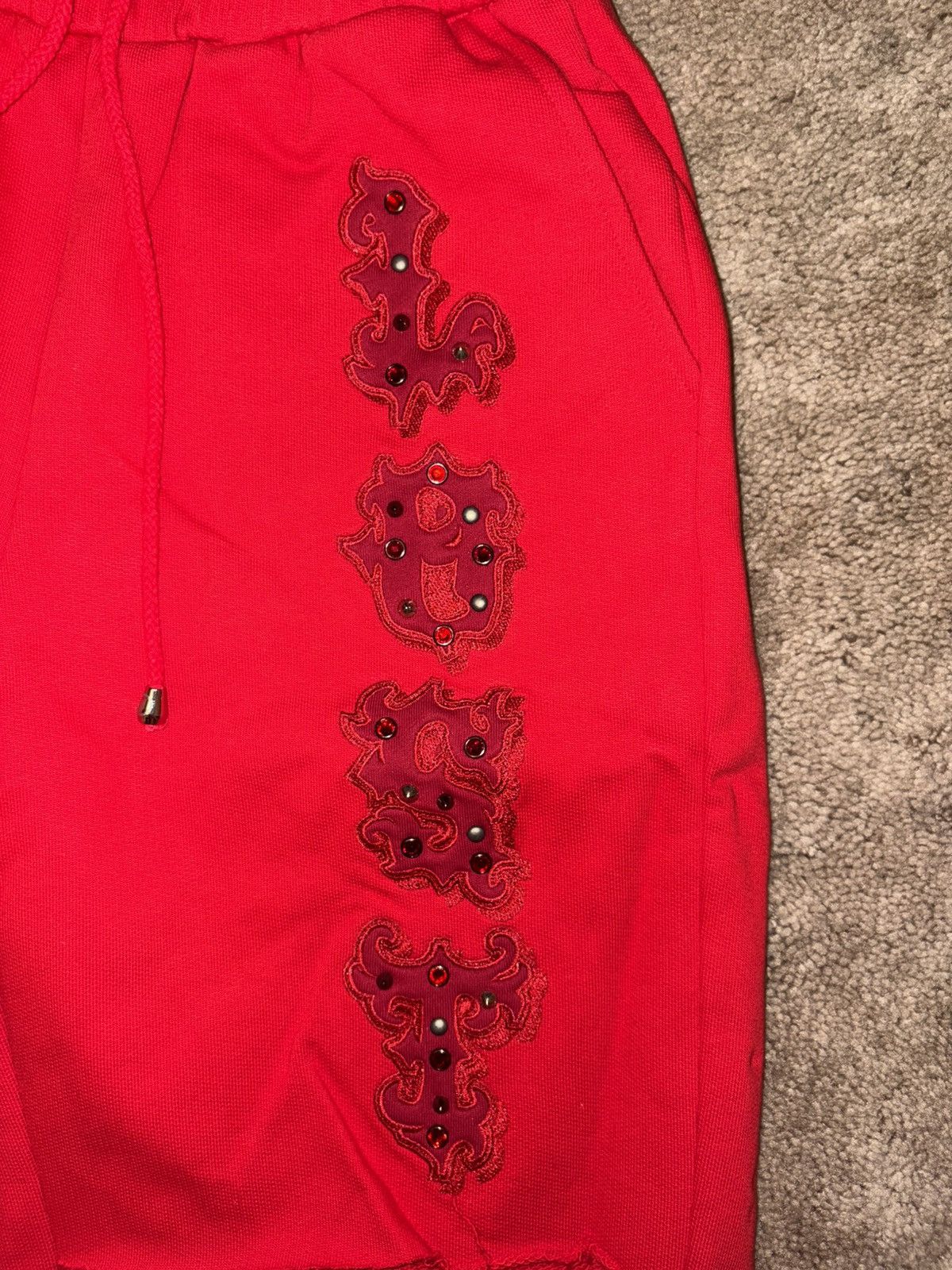 LOST INTRICACY Lost Introcacy NY Crimson Patch Shorts Size US 31 - 3 Thumbnail