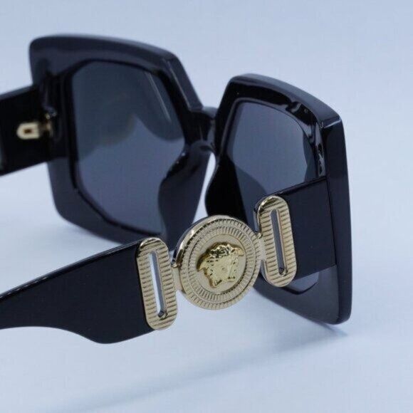 Versace Versace VE4478U GB1/87 Sunglasses Square Black Frame Size ONE SIZE - 8 Thumbnail