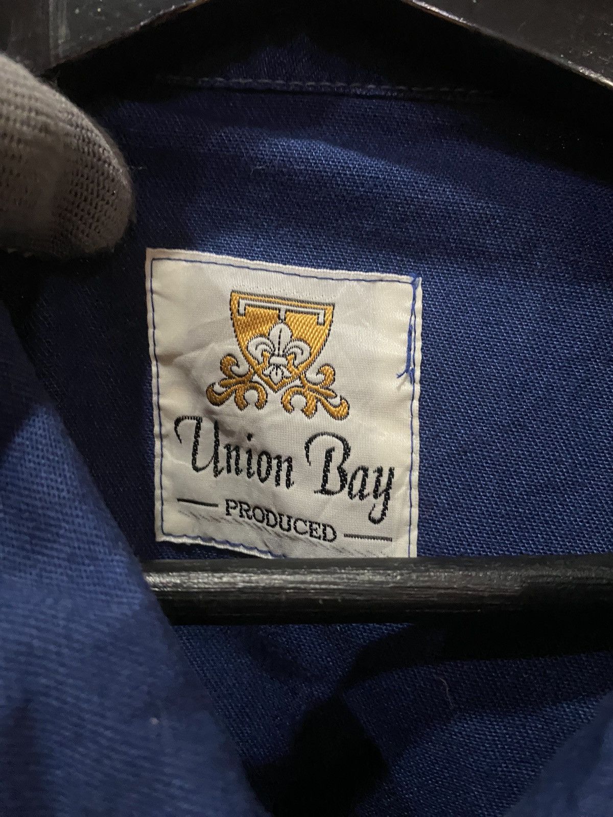 UNIONBAY VINTAGE 90S UNION BAY INDIGO VARSITY JACKET Size US L / EU 52-54 / 3 - 6 Thumbnail