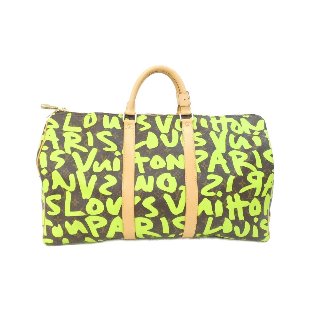 Louis Vuitton Louis Vuitton Louis Vuitton Monogram Graffiti Boston Bag Textile Travel Bag M93700 DUTY FREE for USA Size ONE SIZE - 1 Thumbnail