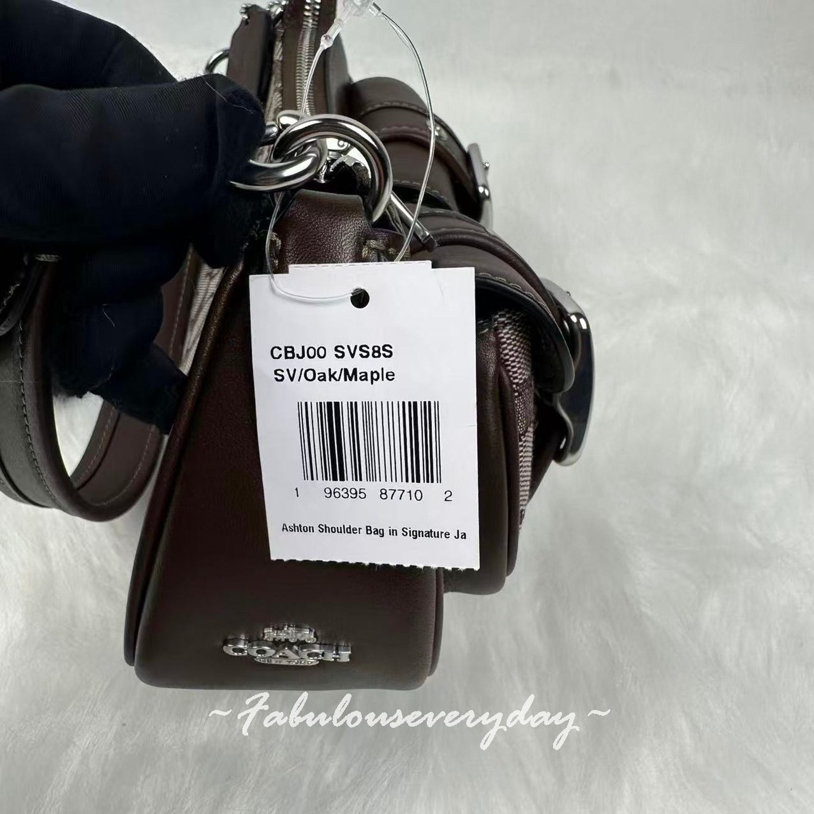 Coach COACH Ashton Shoulder xbody Sig Jacquard/Silver/Oak/Maple Size ONE SIZE - 6 Thumbnail