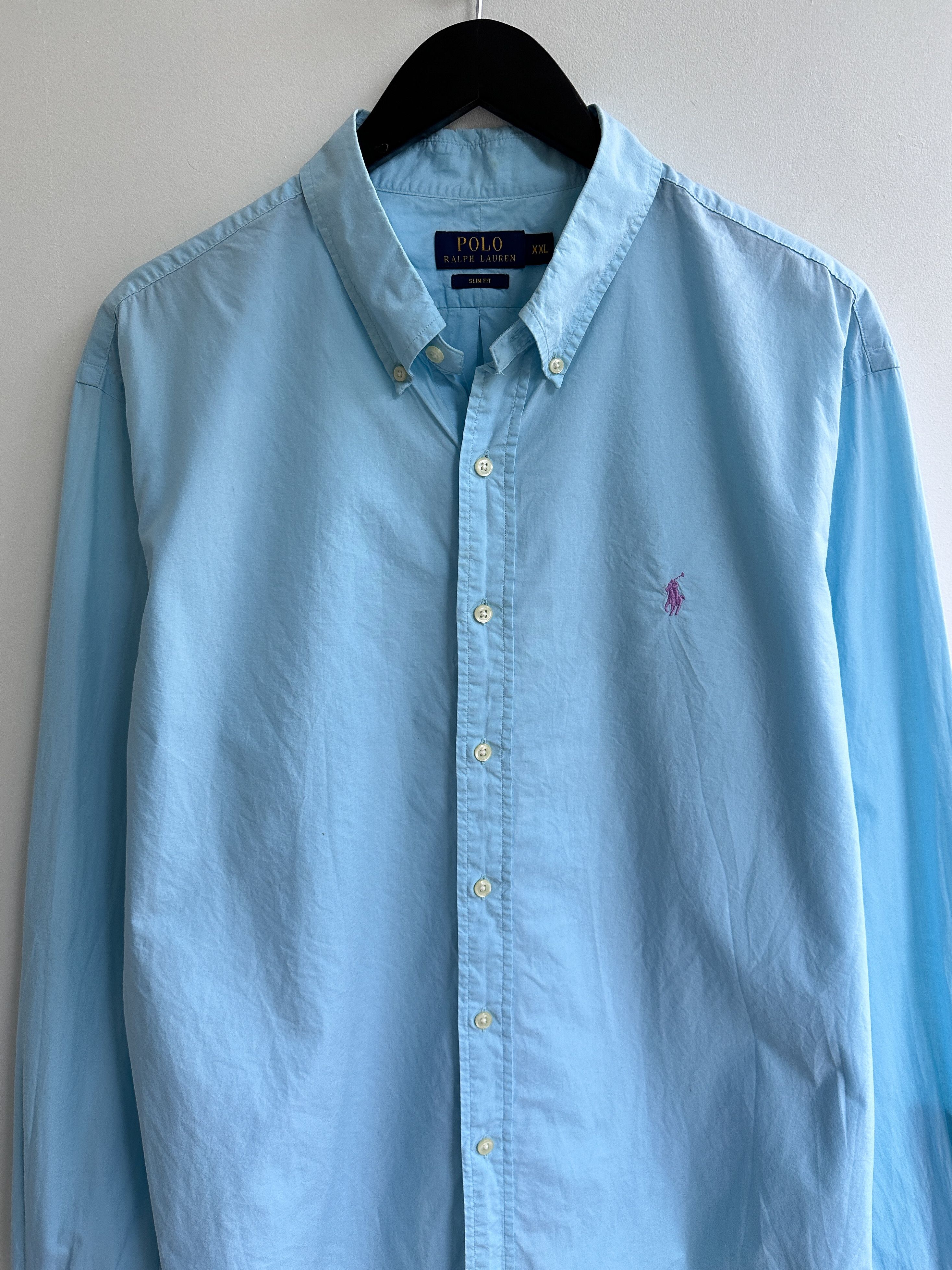 Polo Ralph Lauren Polo Ralph Lauren Blue Office Shirt Size US XXL / EU 58 / 5 - 3 Thumbnail