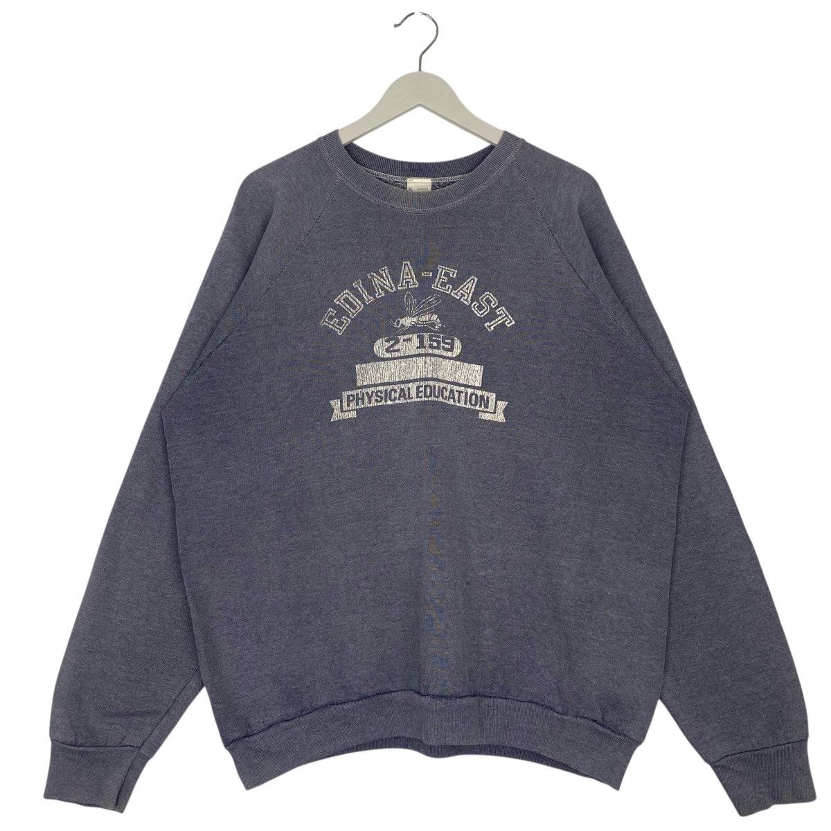 Vintage Fruit Of The Loom Sweatshirt Gray Pullover Size XL