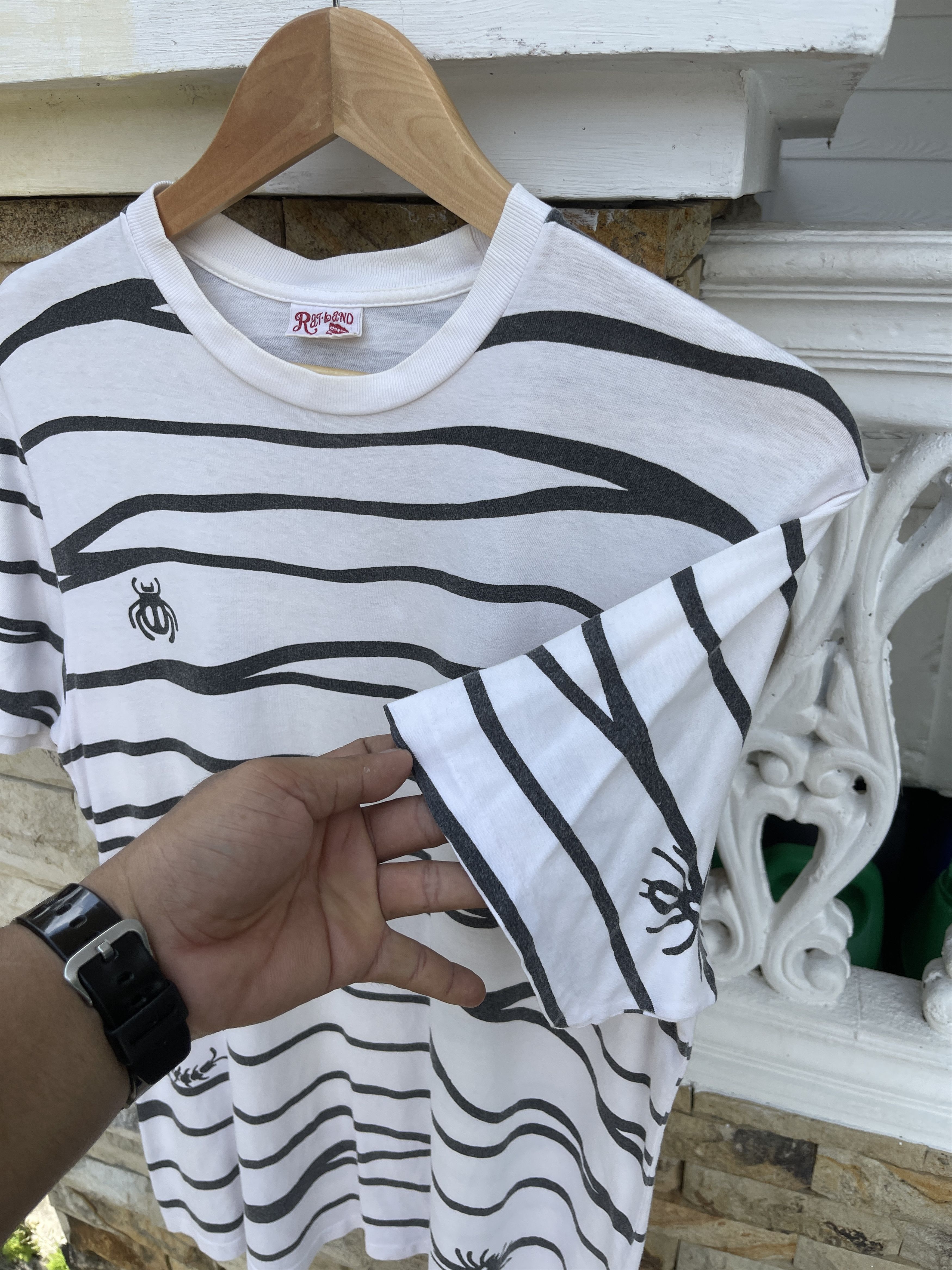 Vintage Last Drop🔥Rare🔥Vintage Rat Land Japan Striped T-Shirt Size US L / EU 52-54 / 3 - 6 Thumbnail