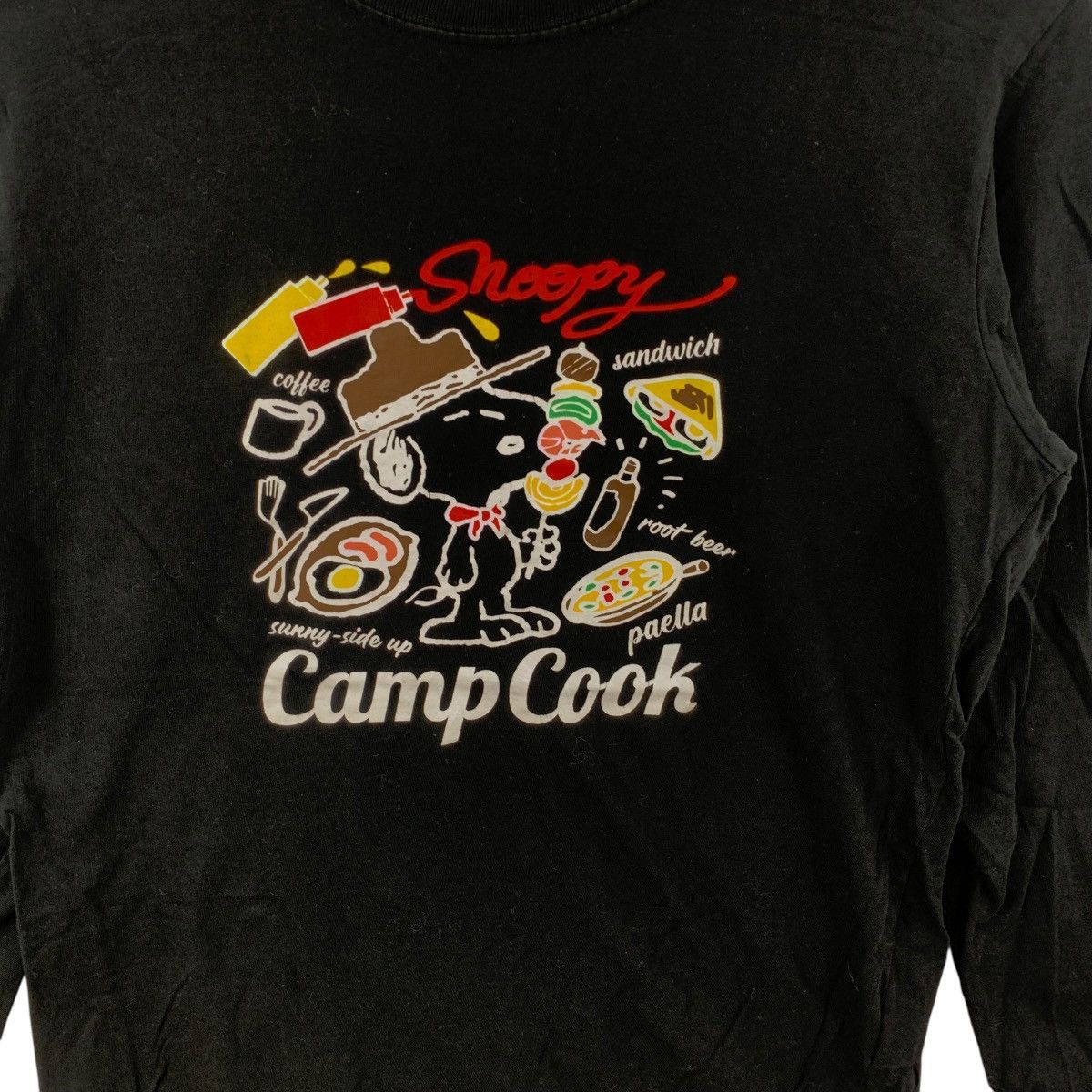 Peanuts Vintage PEANUTS Snoopy Camp Cook Long Sleeve T-Shirt Size US M / EU 48-50 / 2 - 6 Thumbnail