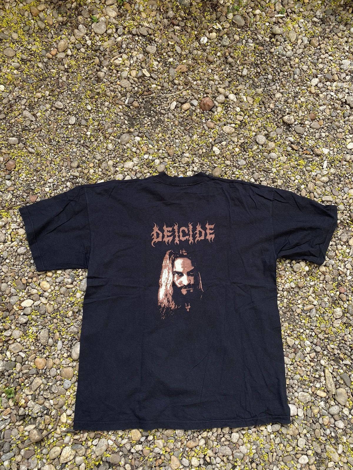 Band Tees × Vintage Vintage Deicide Dark Metal Death Rock Tee Size US XL / EU 56 / 4 - 2 Thumbnail