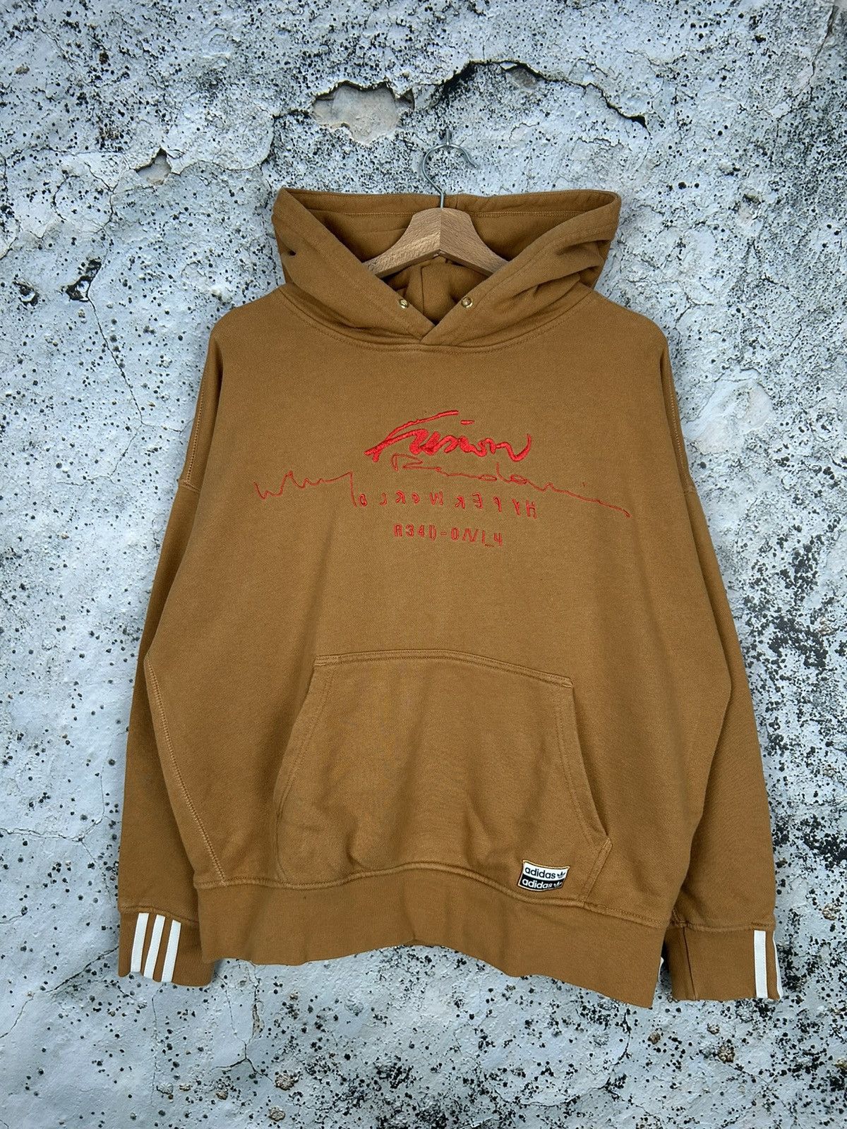 Adidas Vintage Adidas Hoodie Streetwear Sportswear Hype Rap Baggy Size US L / EU 52-54 / 3 - 1 Thumbnail