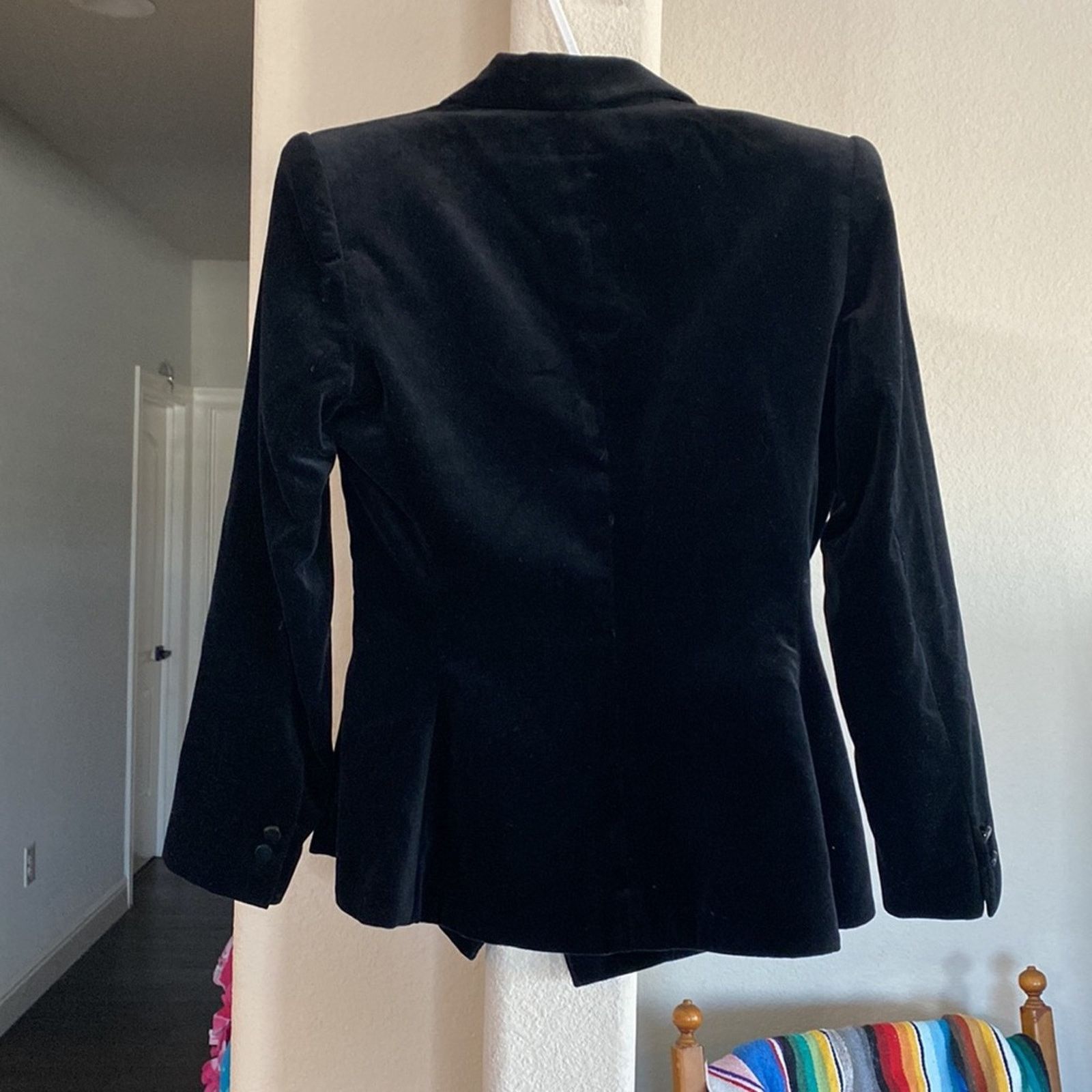 Other Vintage KASPER Velvet fitted blazer shoulder pads size S Size S / US 4 / IT 40 - 8 Thumbnail
