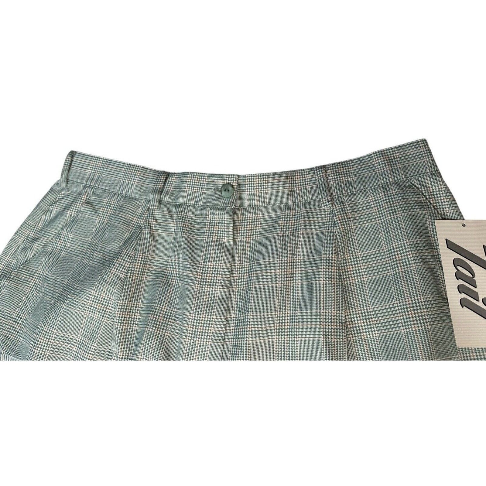 Other Vtg Tail Womens Plaid Pleated Retro Golf Shorts Green 18 Size 40" / US 18 - 3 Thumbnail