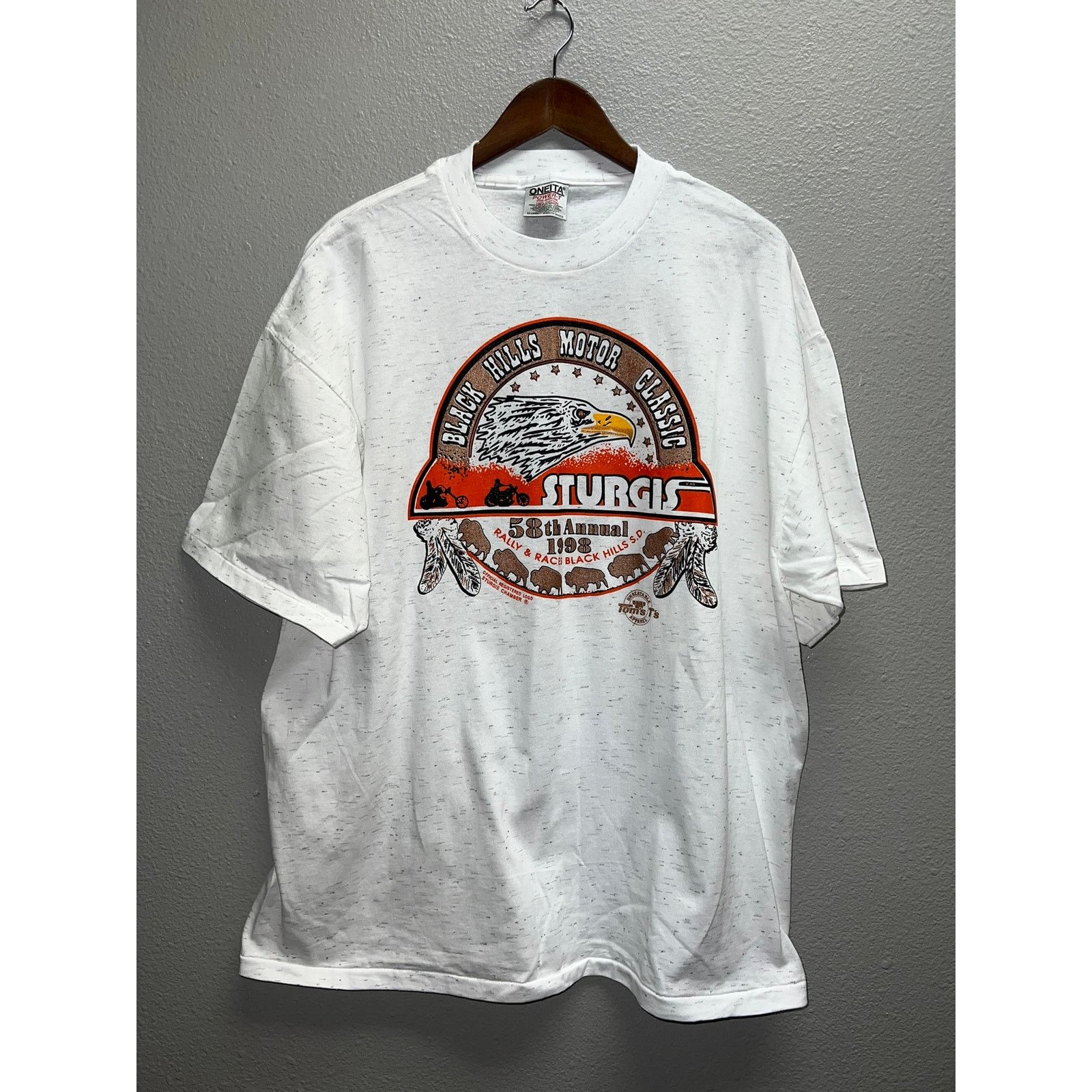 Vintage Vintage Sturgis 1998 Shirt 58th Rally And Races Tee 90s 2XL Size US XXL / EU 58 / 5 - 1 Thumbnail