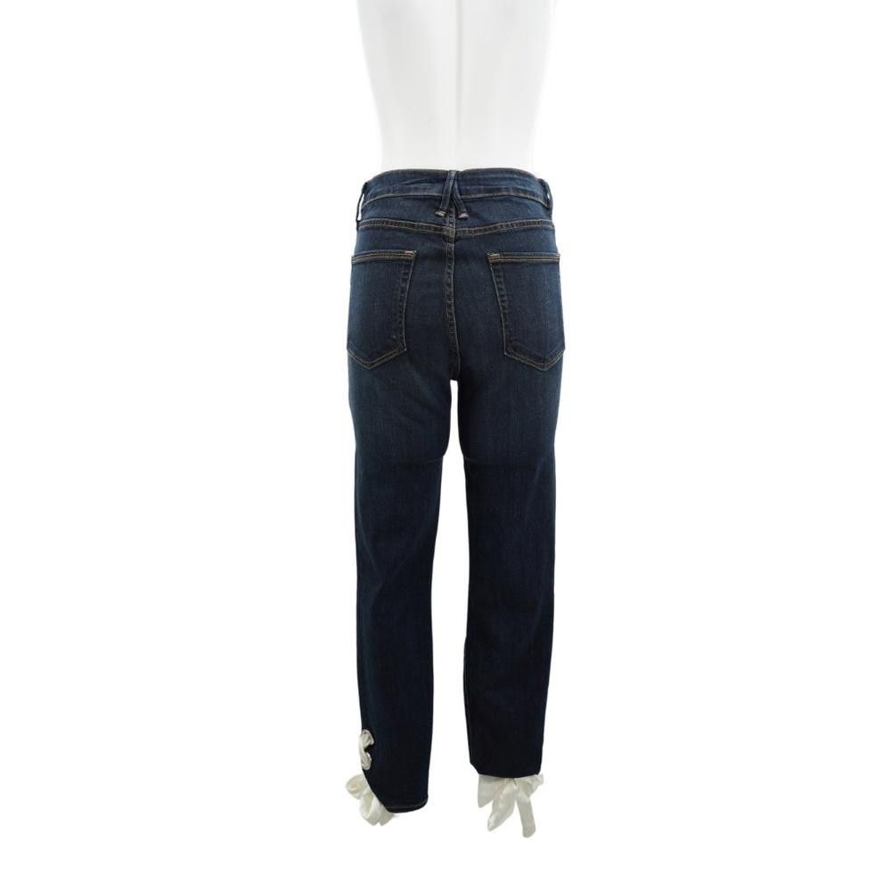 Designer Good American Ribbon High Waist Jeans Size 28/6 Size 28" / US 6 / IT 42 - 2 Thumbnail